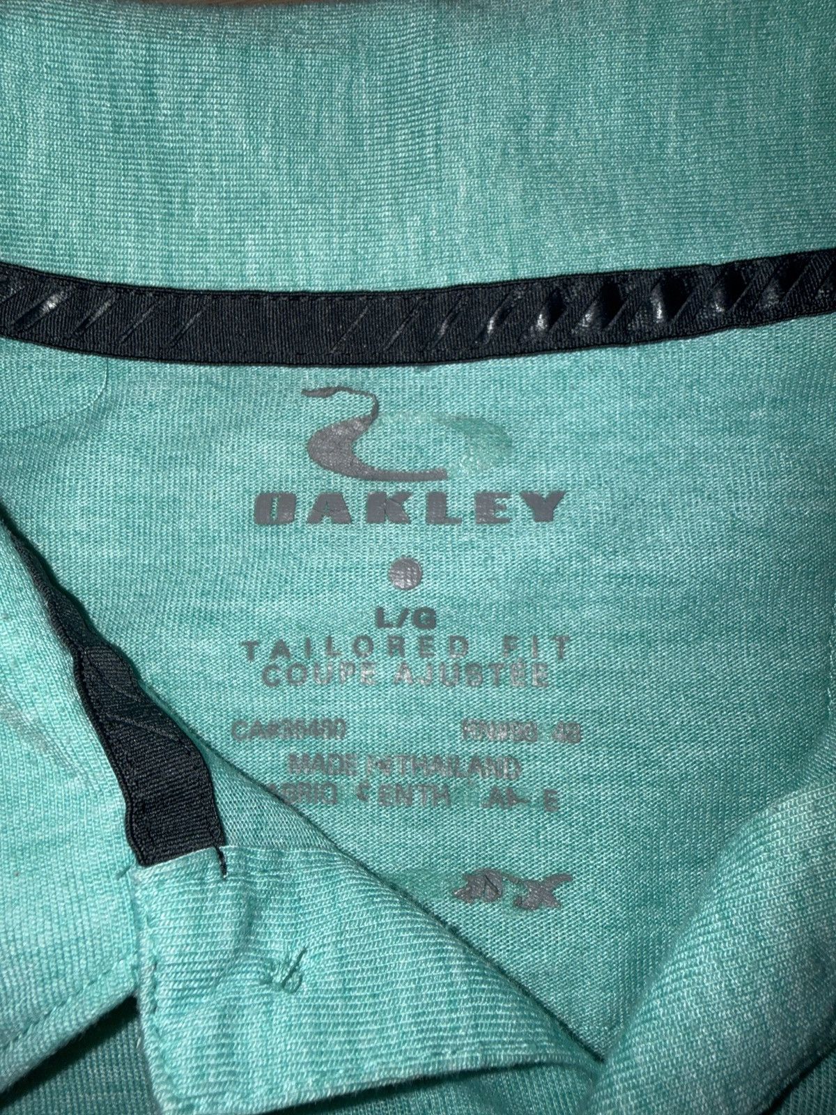 Oakley Oakley Green and White Polo Shirt Size US L / EU 52-54 / 3 - 5 Thumbnail