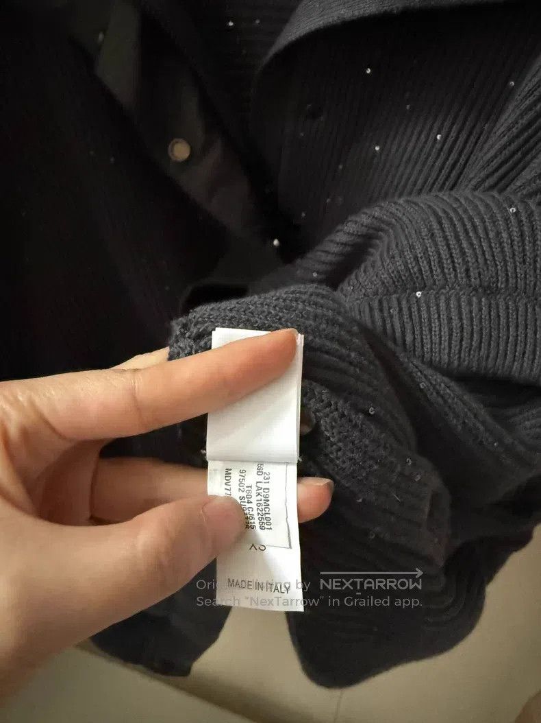 Brunello Cucinelli Brunello Cucinelli Sequined Rib Knit Cloak Jacket Size XS / US 0-2 / IT 36-38 - 9 Thumbnail