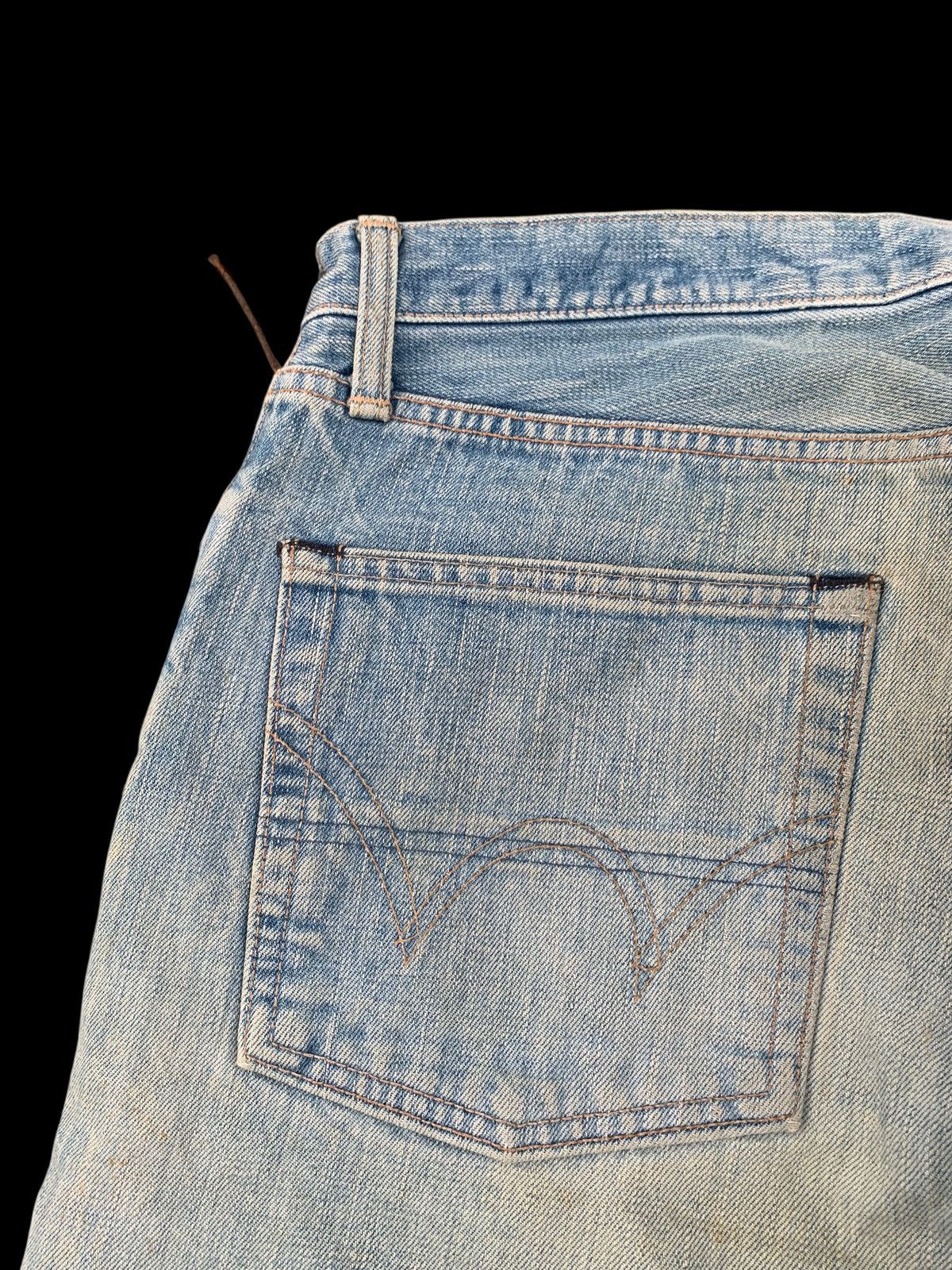 Edwin VINTAGE EDWIN 505s SELVEDGE FADED&RUSTY DISTRESSED DENIM Size US 32 / EU 48 - 10 Thumbnail