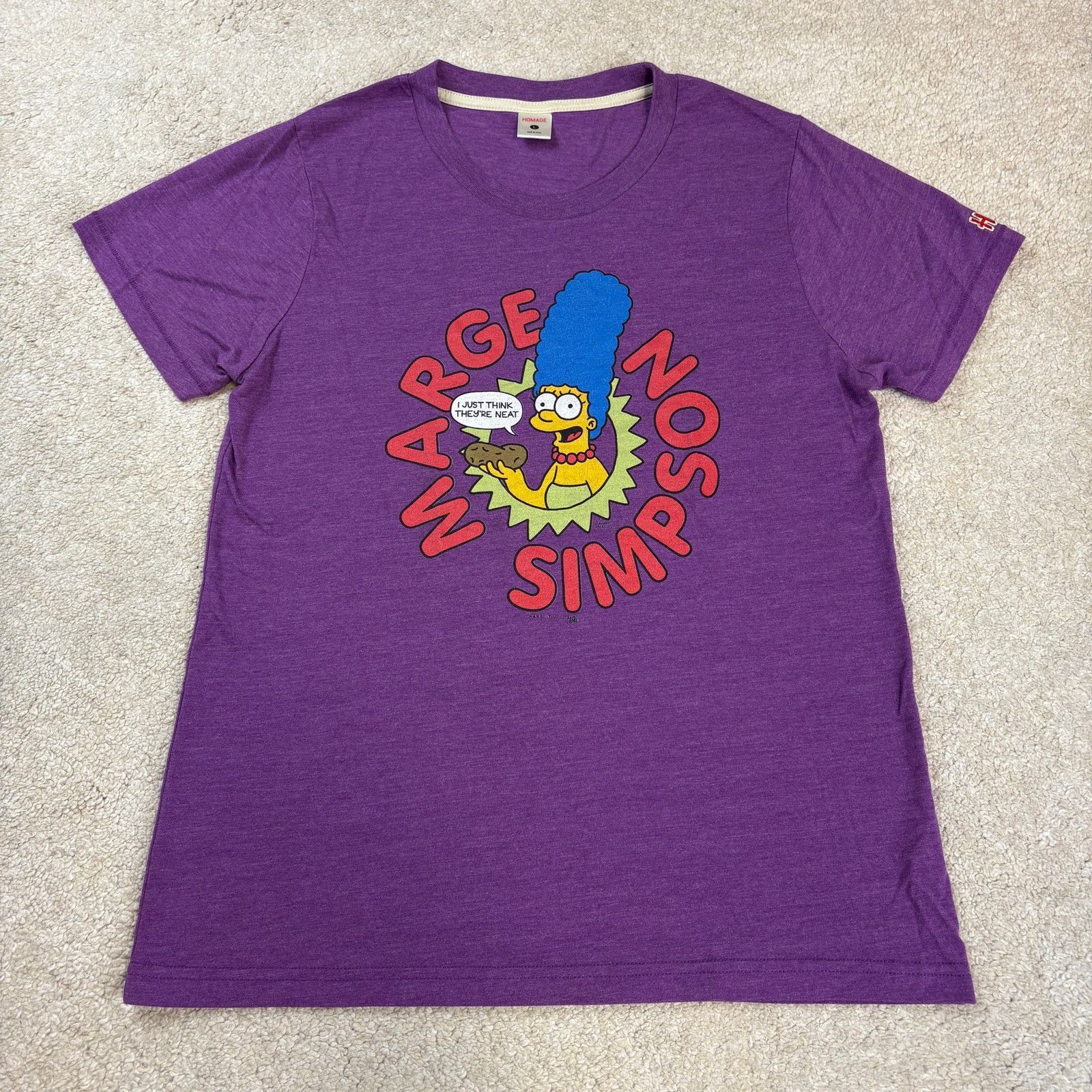 Homage NWOT Homage Simpsons Marge I Just Think They're Neat Tee L Size L / US 10 / IT 46 - 1 Thumbnail