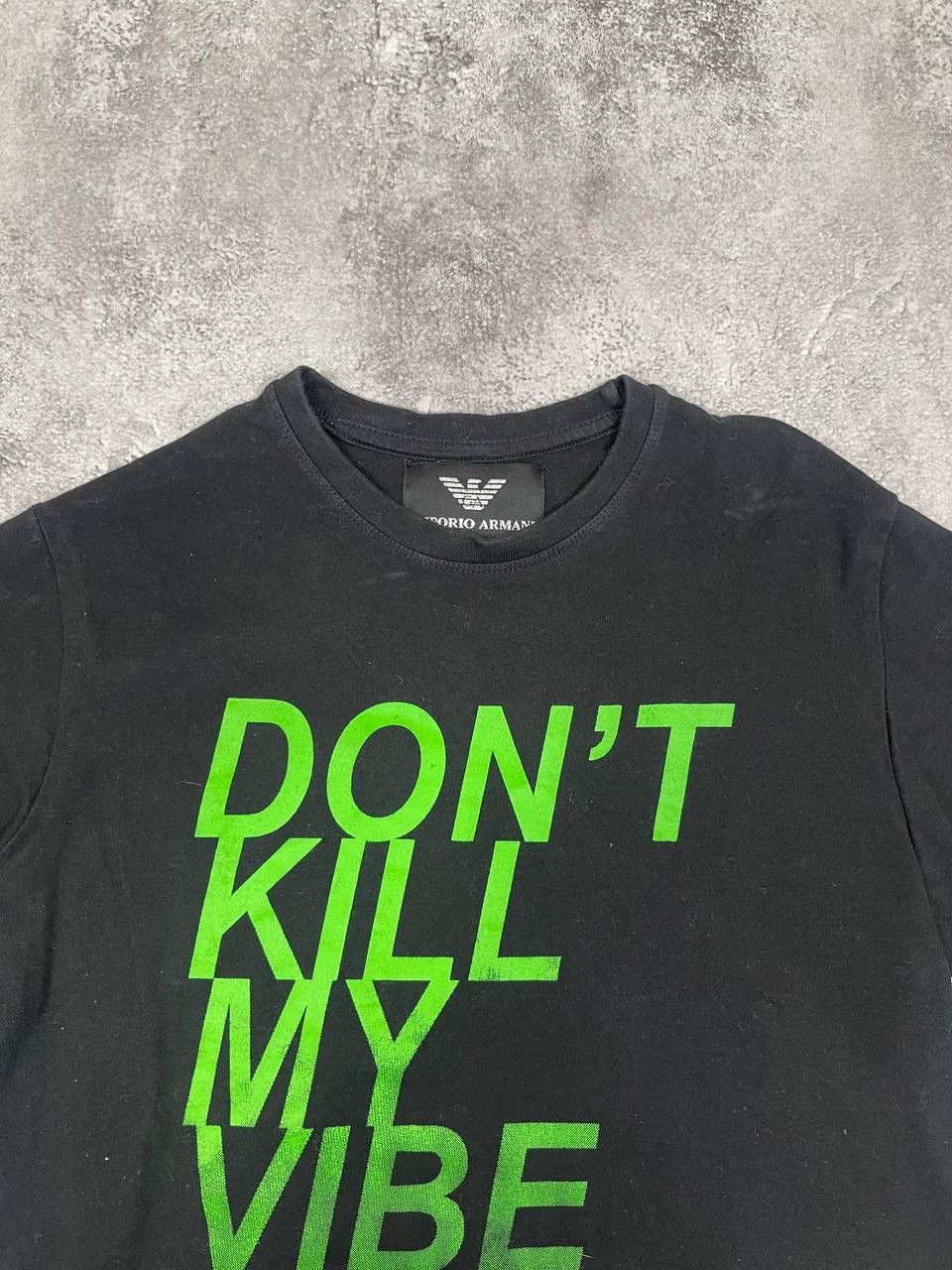 Emporio Armani Emporio Armani Men Cotton T-Shirt Black Size M Size US M / EU 48-50 / 2 - 2 Thumbnail