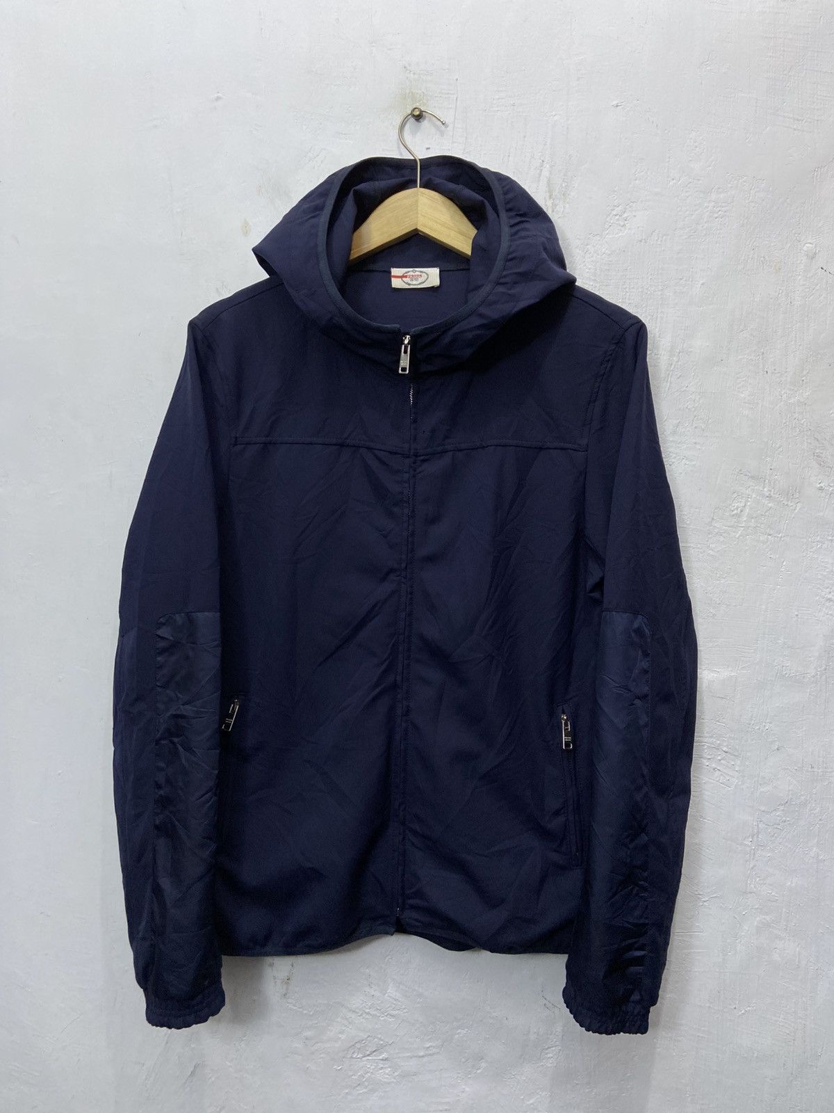 し*た様 PRADA LINEA ROSSA Ripstop Nylon Jac 2010's] Old Prada Linea Rossa NYLON REVERSIBLE ZIP UP JACKET