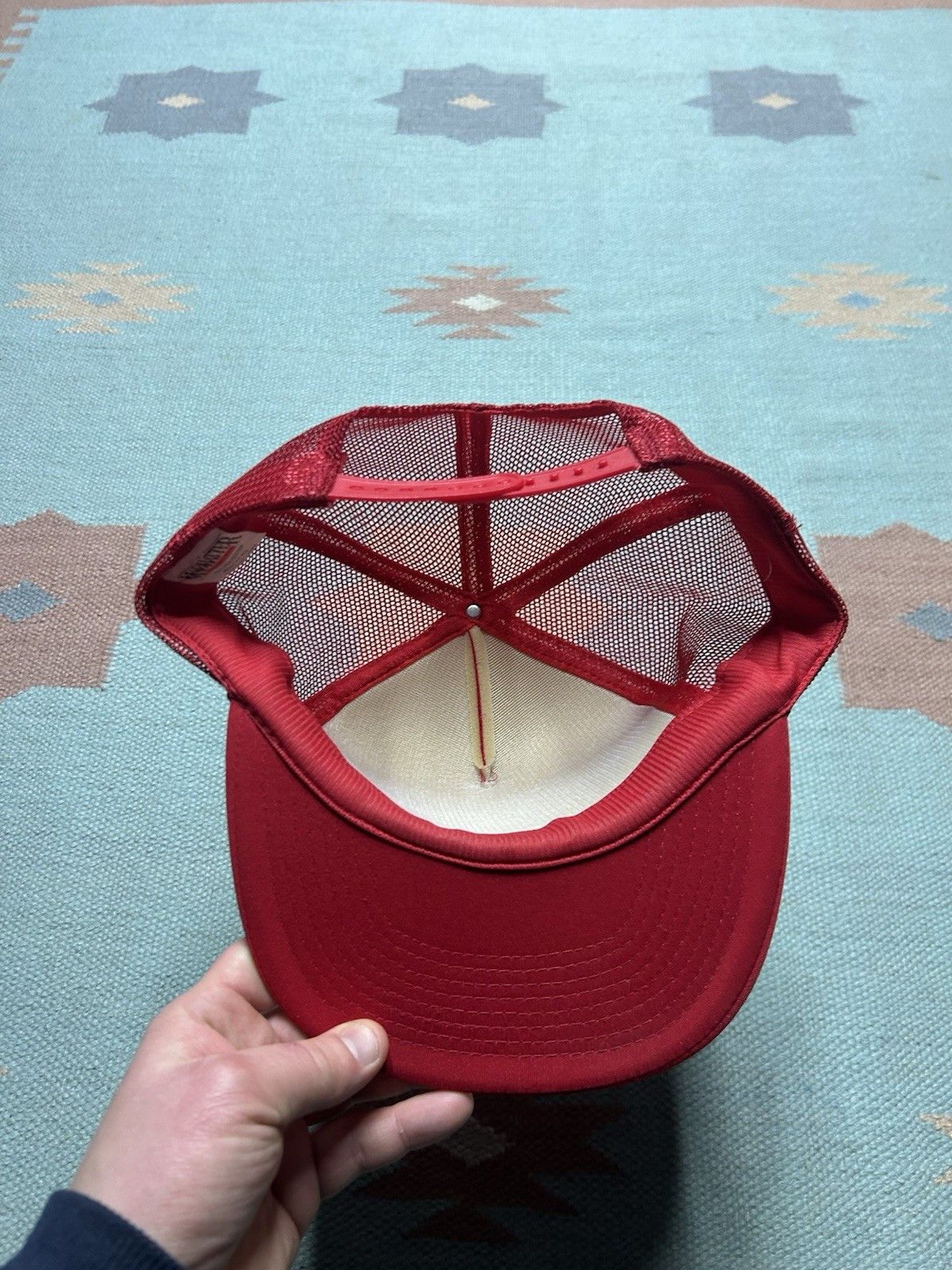 Vintage Vintage trucker hat Swartz creek Michigan home town days red Size ONE SIZE - 5 Thumbnail