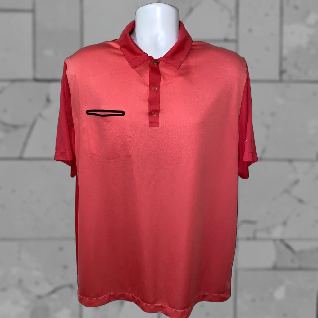 Nike Nike Golf Polo Shirt Mens Orange Short Sleeve Dri-Fit Size XL Size US XL / EU 56 / 4 - 1 Thumbnail