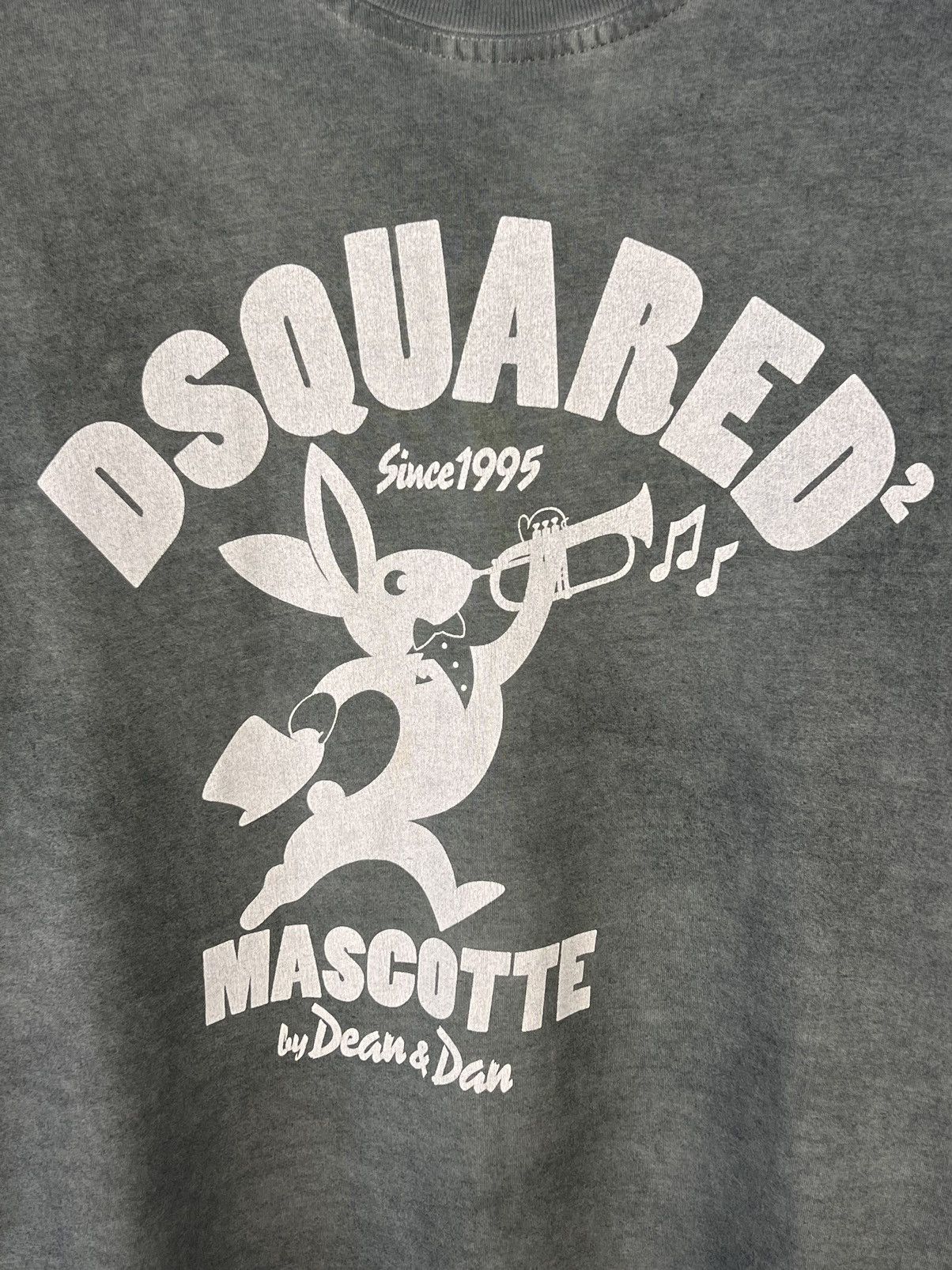 Dsquared2 Dsquared2 Rabbit Mascotte T-shirt Washed Grey Luxury Rare Size US M / EU 48-50 / 2 - 6 Thumbnail