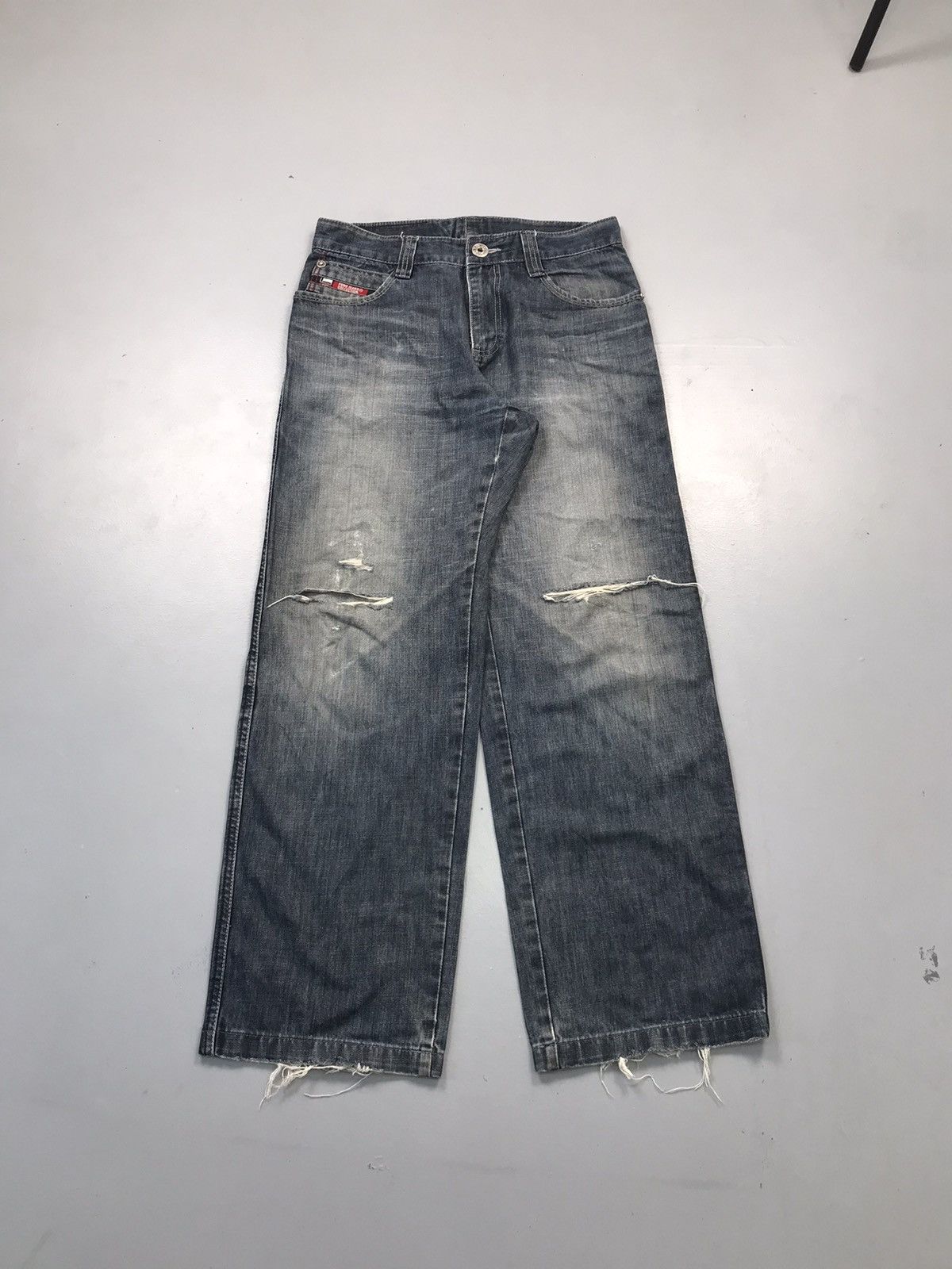 Vintage Fubu damaged denim