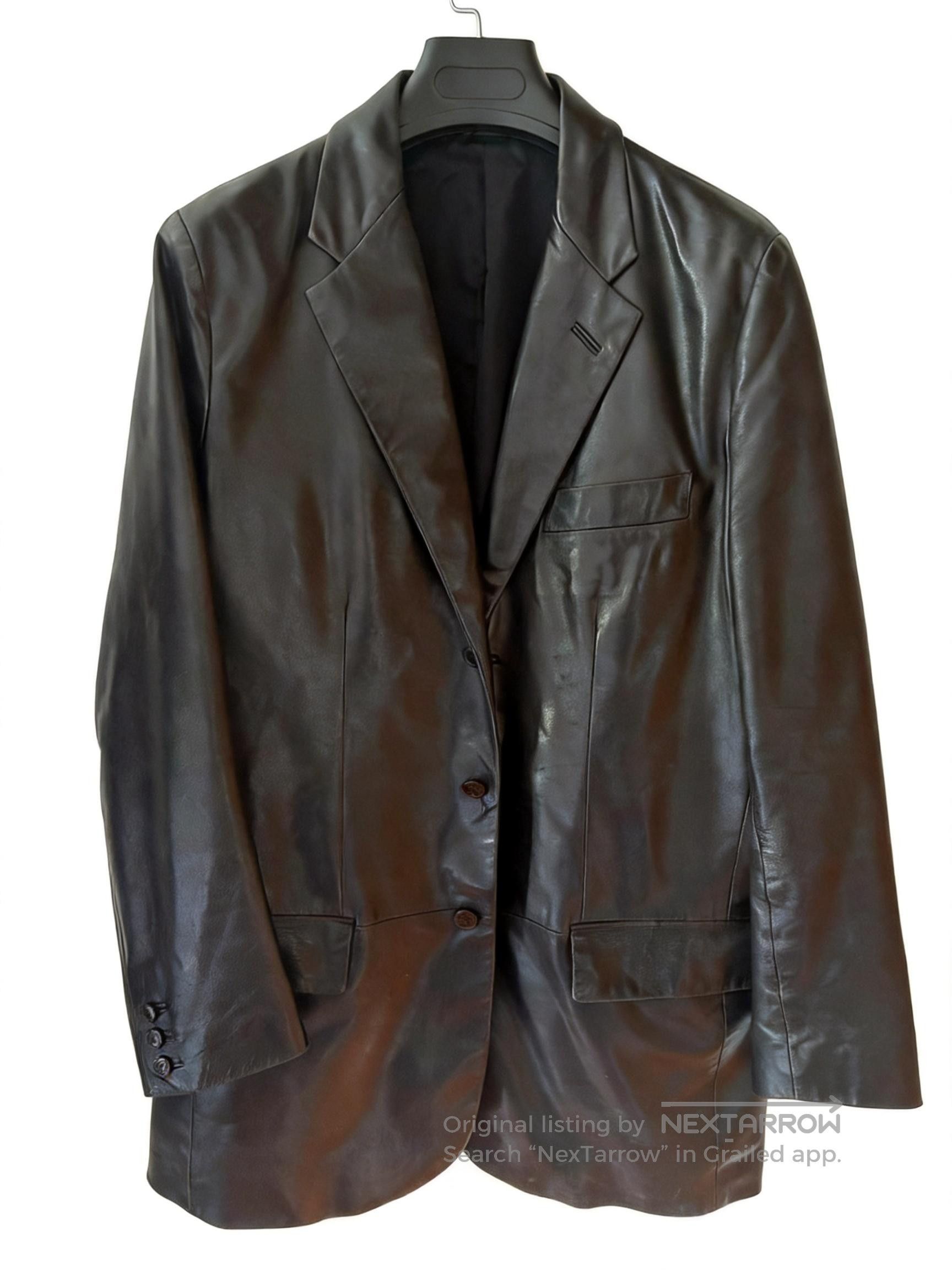 Helmut Lang Helmut Lang Leather Blazer/Coat 1997 Archive | Grailed