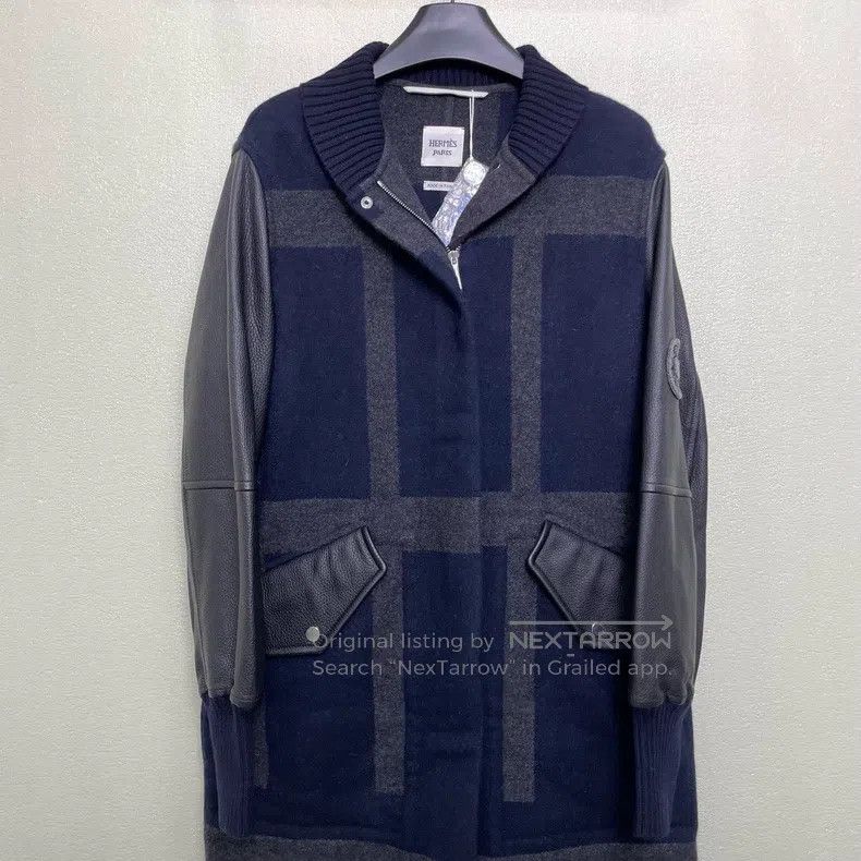 Hermes Hermes Logo Patched Leather Sleeve Coat Size XS / US 0-2 / IT 36-38 - 2 Thumbnail