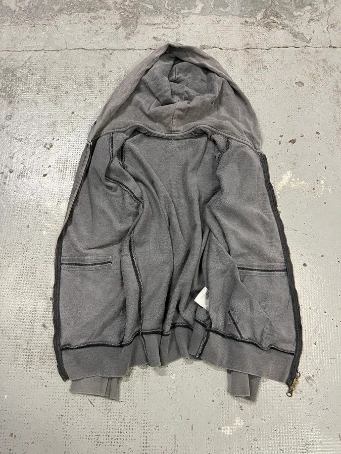 Acne Studios SS2012 Acne Studios Grey Faded Zip-up College Hoodie Size US M / EU 48-50 / 2 - 9 Thumbnail