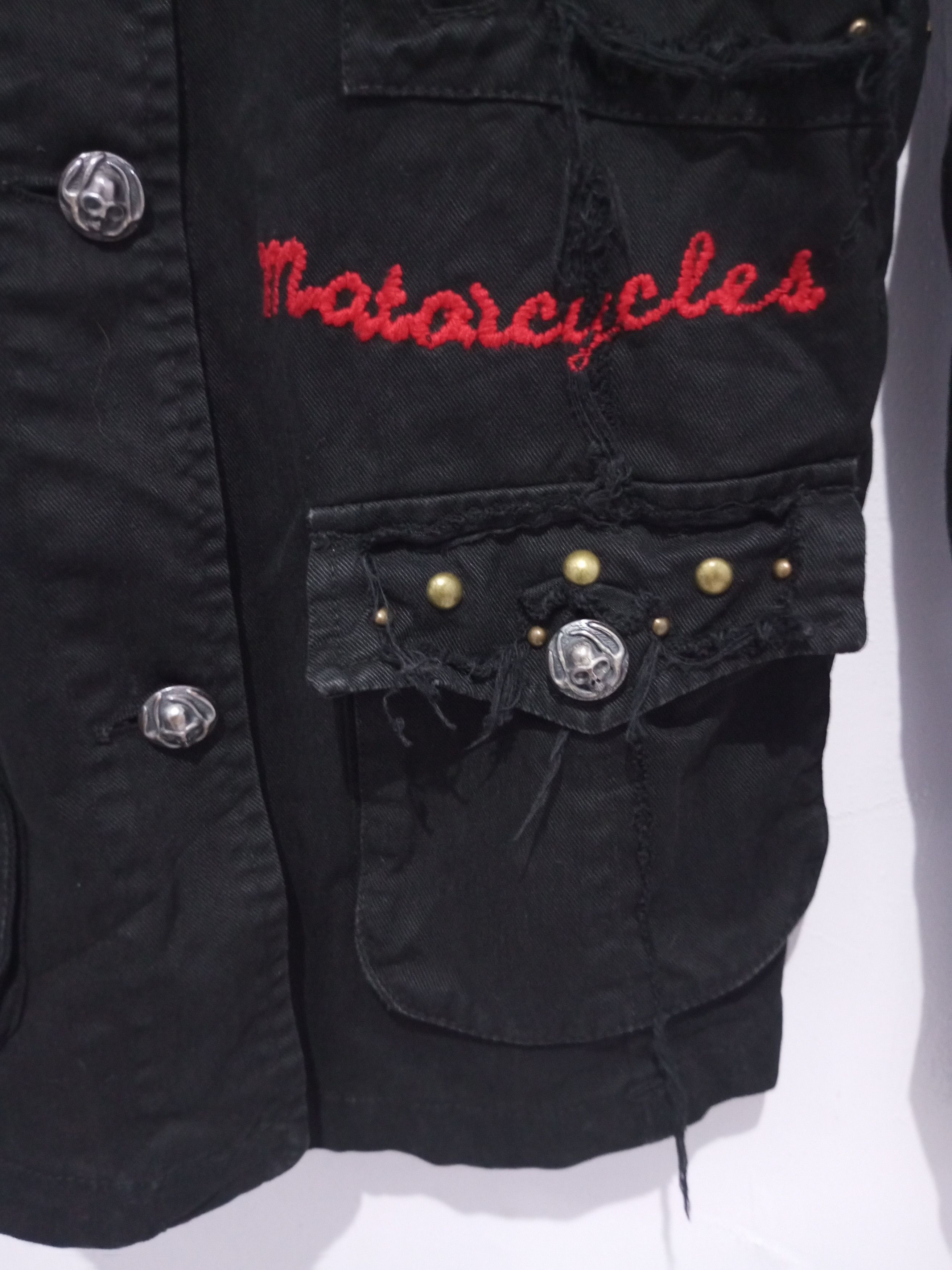20471120 Vintage Corleone studded embroidery denim jacket Size US M / EU 48-50 / 2 - 6 Thumbnail