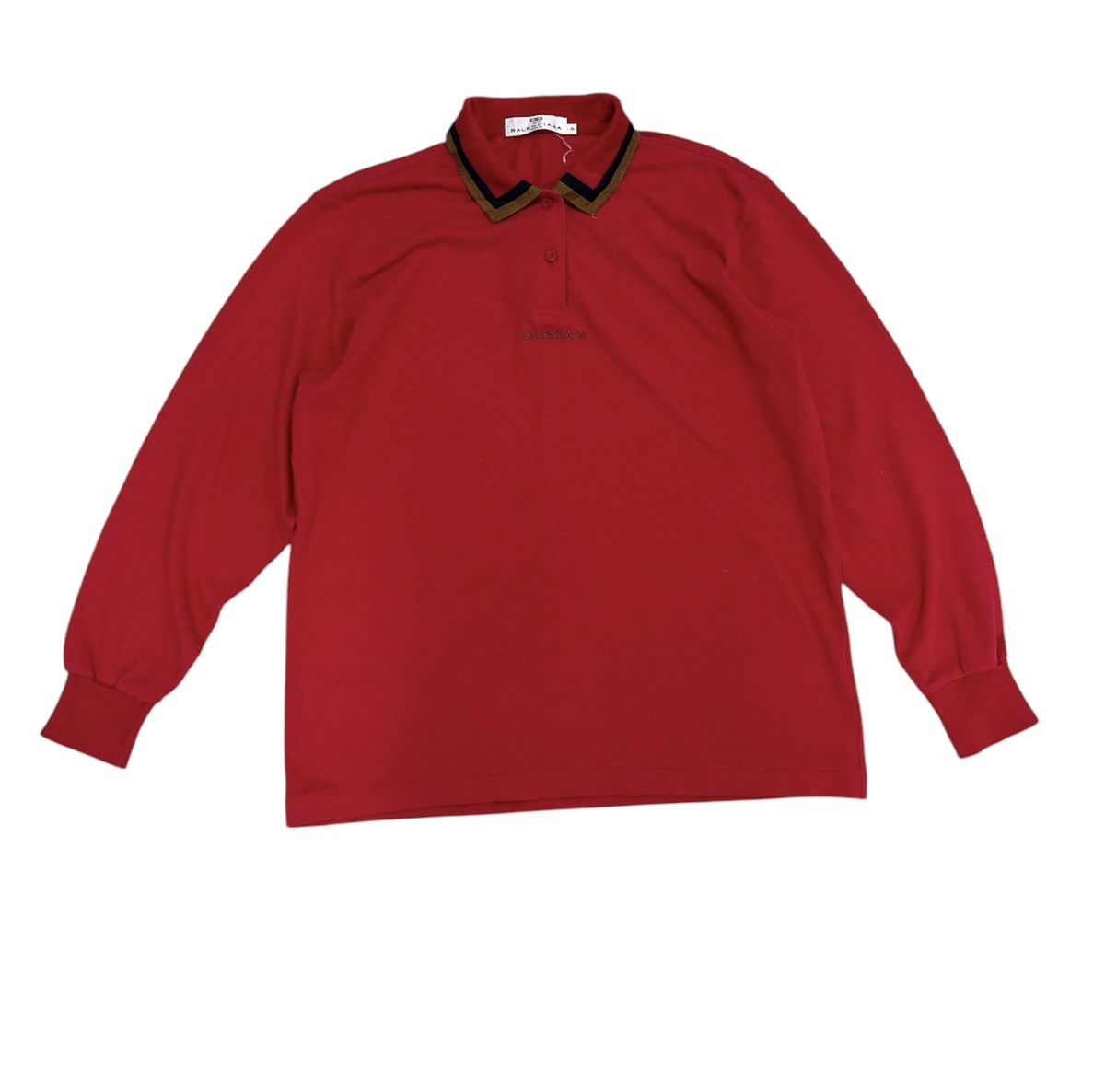 Balenciaga BALENCIAGA Polo Manica Lunga Ricamo Logo Long Sleeve Shirt Size US L / EU 52-54 / 3 - 1 Thumbnail