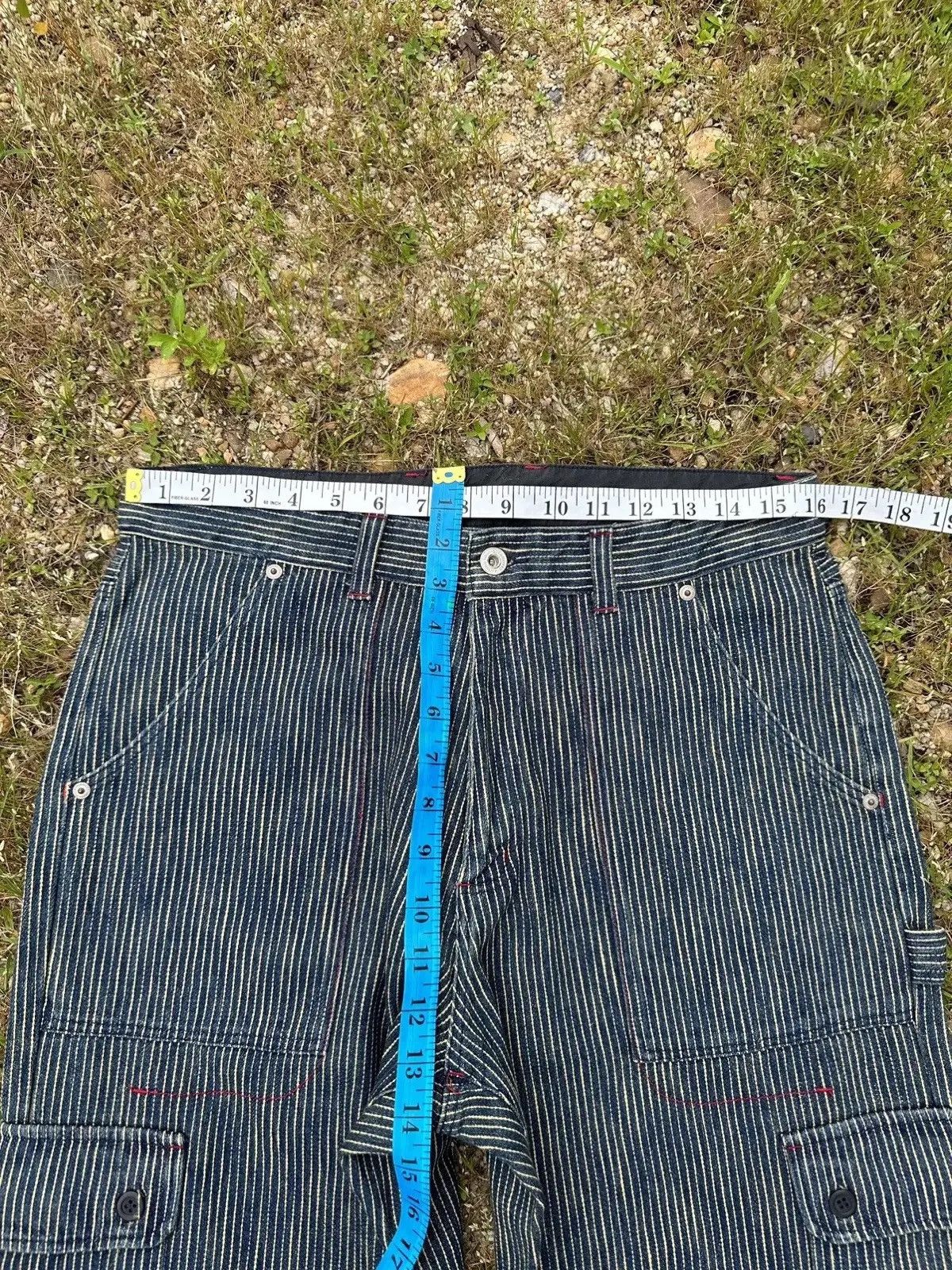 Solid and Striped HYPER REMIX HICKORY STRIPED VINTAGE WORKWEAR WABASH CARGO Size US 31 - 9 Thumbnail
