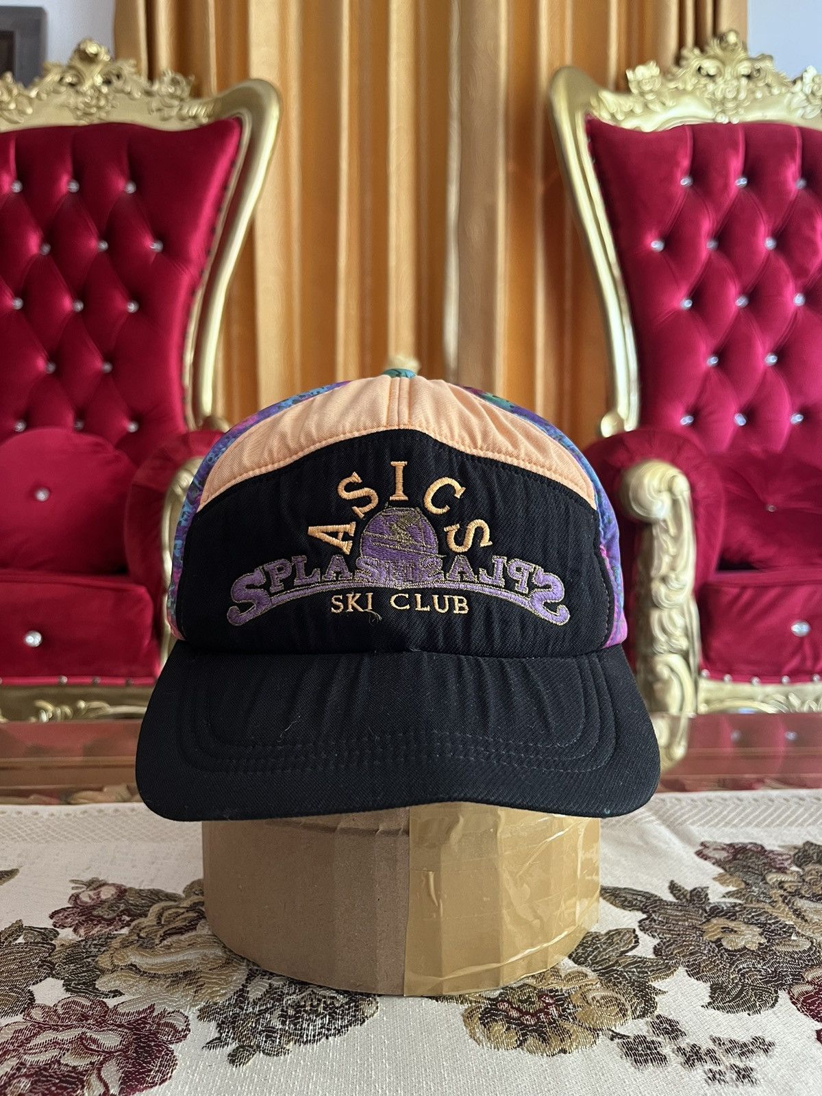 Asics × Vintage 80’s Asics Ski Club 7 Panels Hat Size ONE SIZE - 2 Thumbnail
