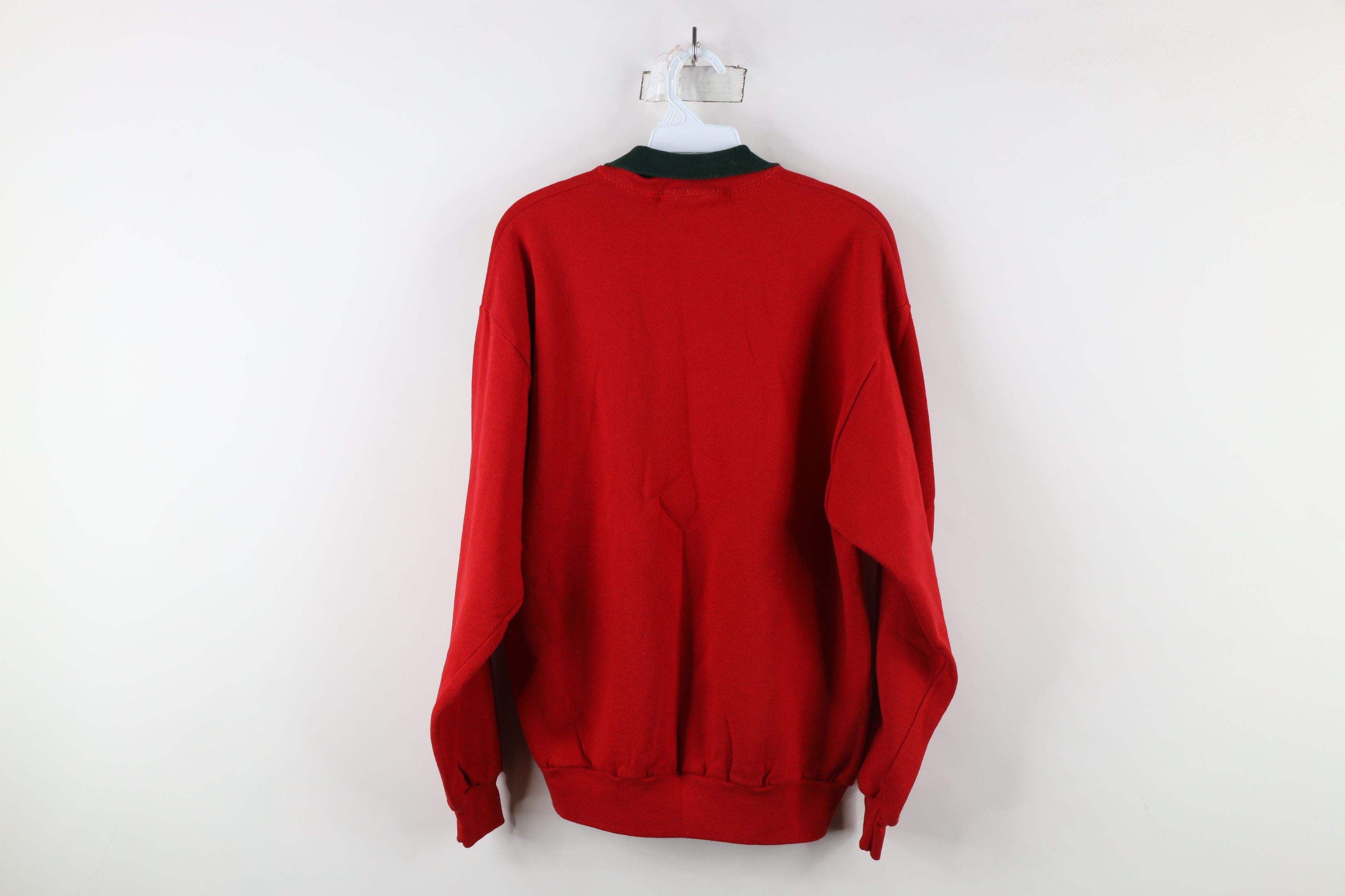 Vintage Vintage 90s Dear Santa I Want It All Collared Sweatshirt USA Size L / US 10 / IT 46 - 6 Thumbnail