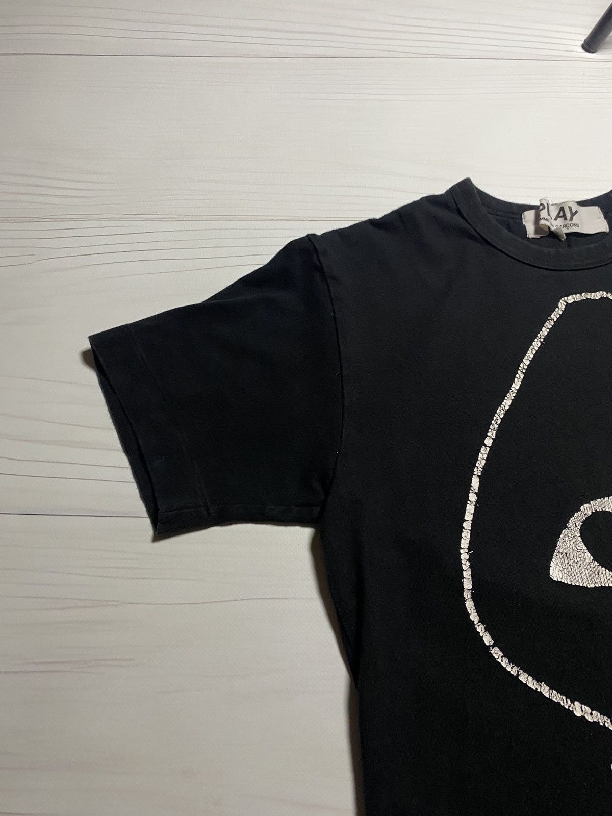 Comme des Garcons PLAY Comme Des Garcons Play Black Invertded Heart Outlin t shirt Size US M / EU 48-50 / 2 - 13 Thumbnail