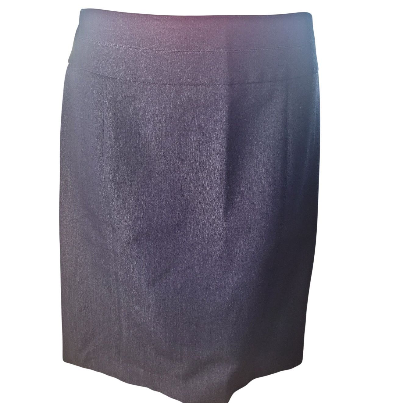 George George Black Shimmery Pencil Skirt Lined Excellent Sz 6 Size 28" / US 6 / IT 42 - 2 Thumbnail