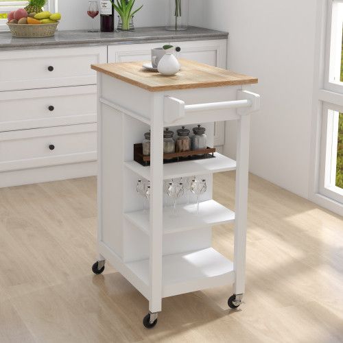Designer × Homemade Kitchen island rolling trolley cart with Adjustable Shelves Size US L / EU 52-54 / 3 - 5 Thumbnail