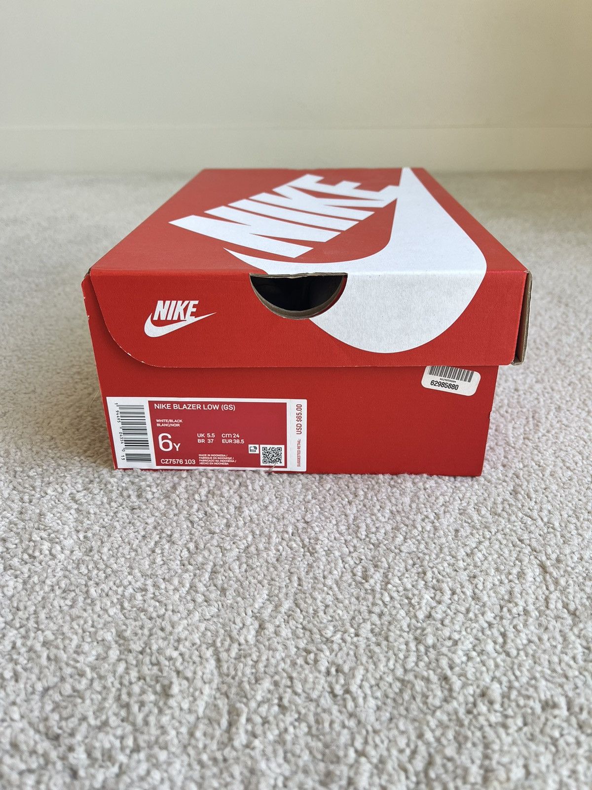 Nike × Vintage nike blazer low gs white black Size US 7.5 / IT 37.5 - 7 Thumbnail