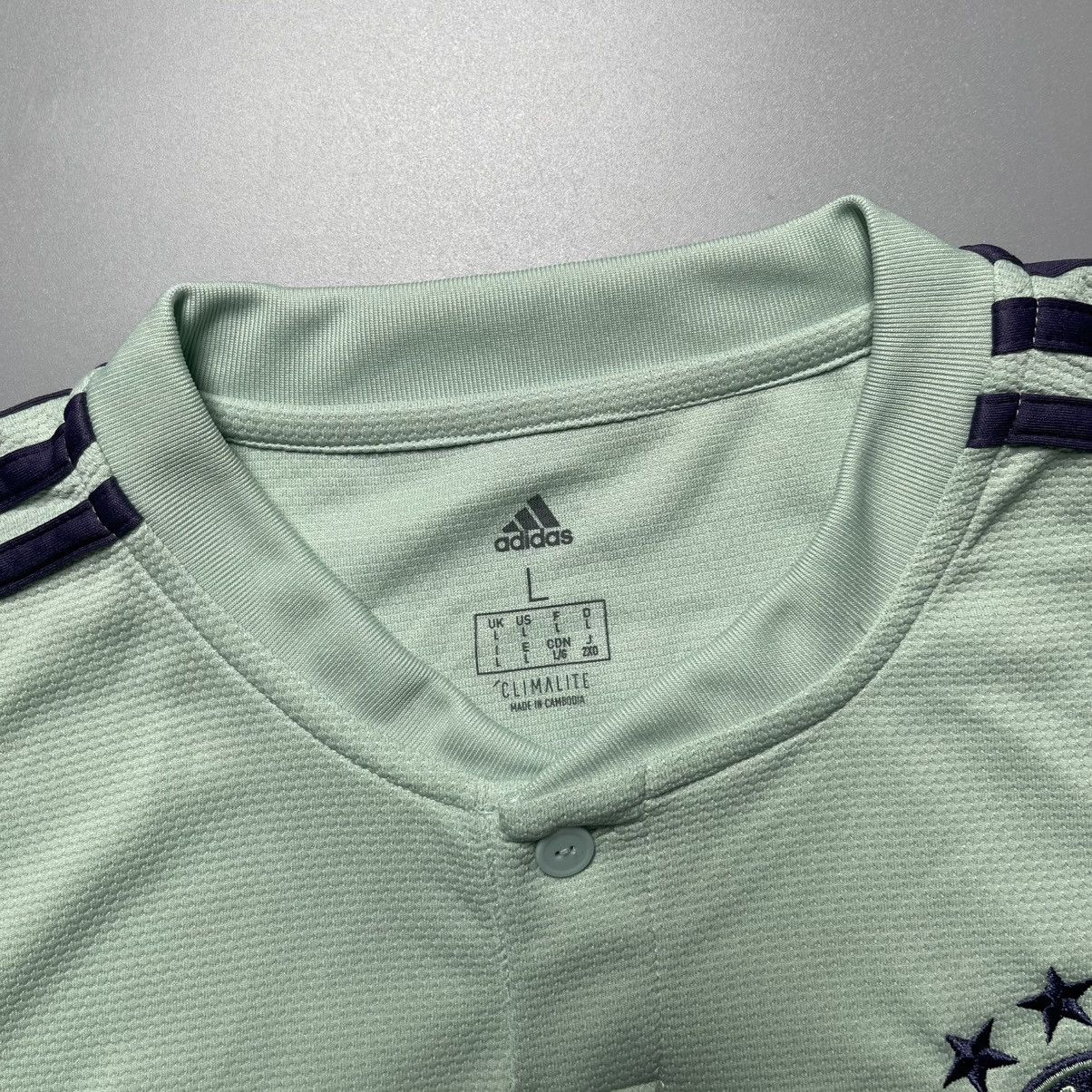 Vintage BAYERN ADIDAS 2018/2019 FOOTBALL AWAY JERSEY #72 STANISIC Size US L / EU 52-54 / 3 - 5 Thumbnail