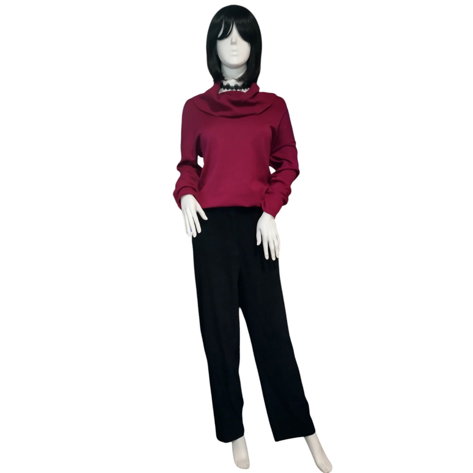 Cynthia Rowley Cynthia Rowley Extra Fine Merino Wool Sweater Magenta Sz XL Size XL / US 12-14 / IT 48-50 - 7 Thumbnail