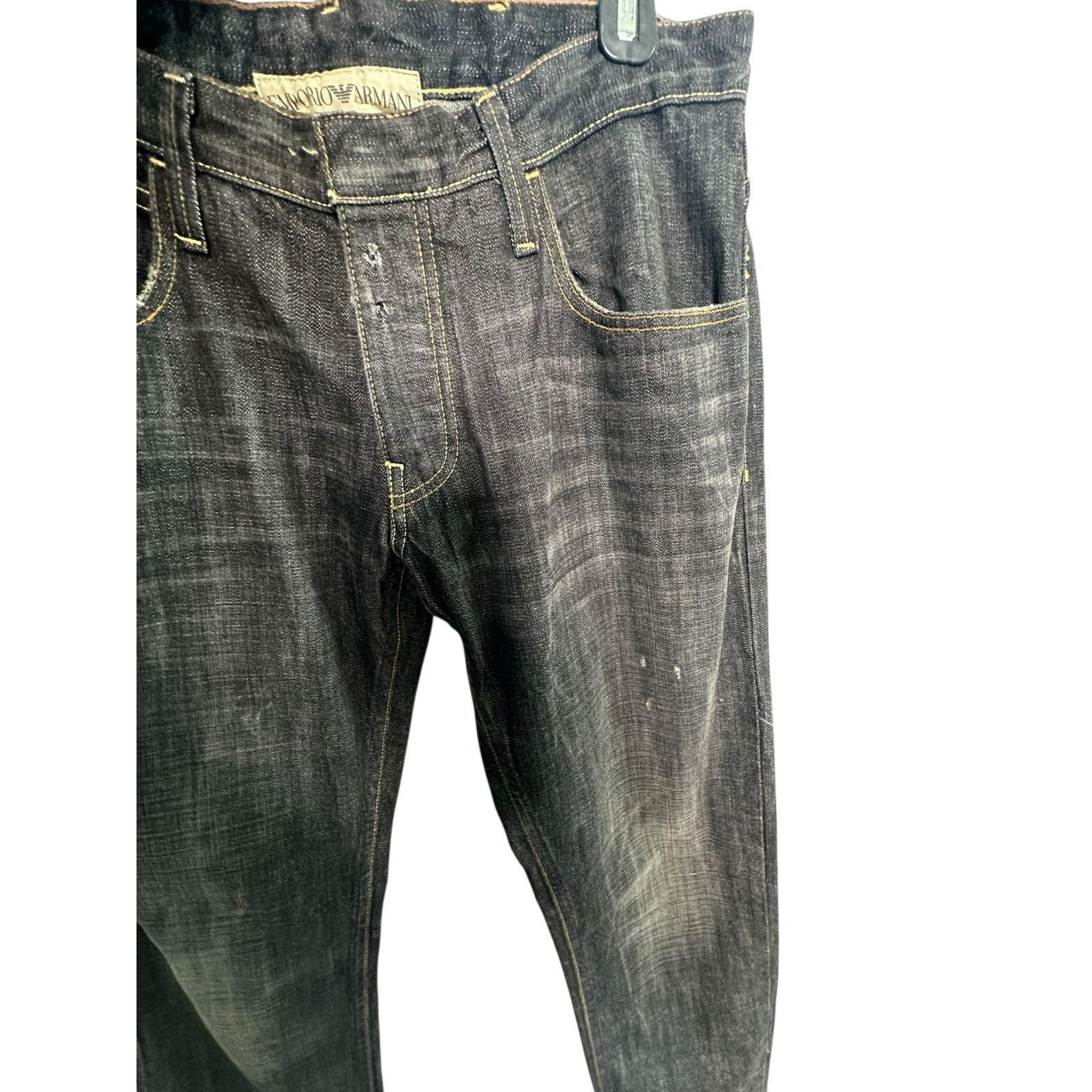 Emporio Armani Emporio Armani Johnny Slim Fit Black Jeans size 31 Size US 31 - 12 Thumbnail