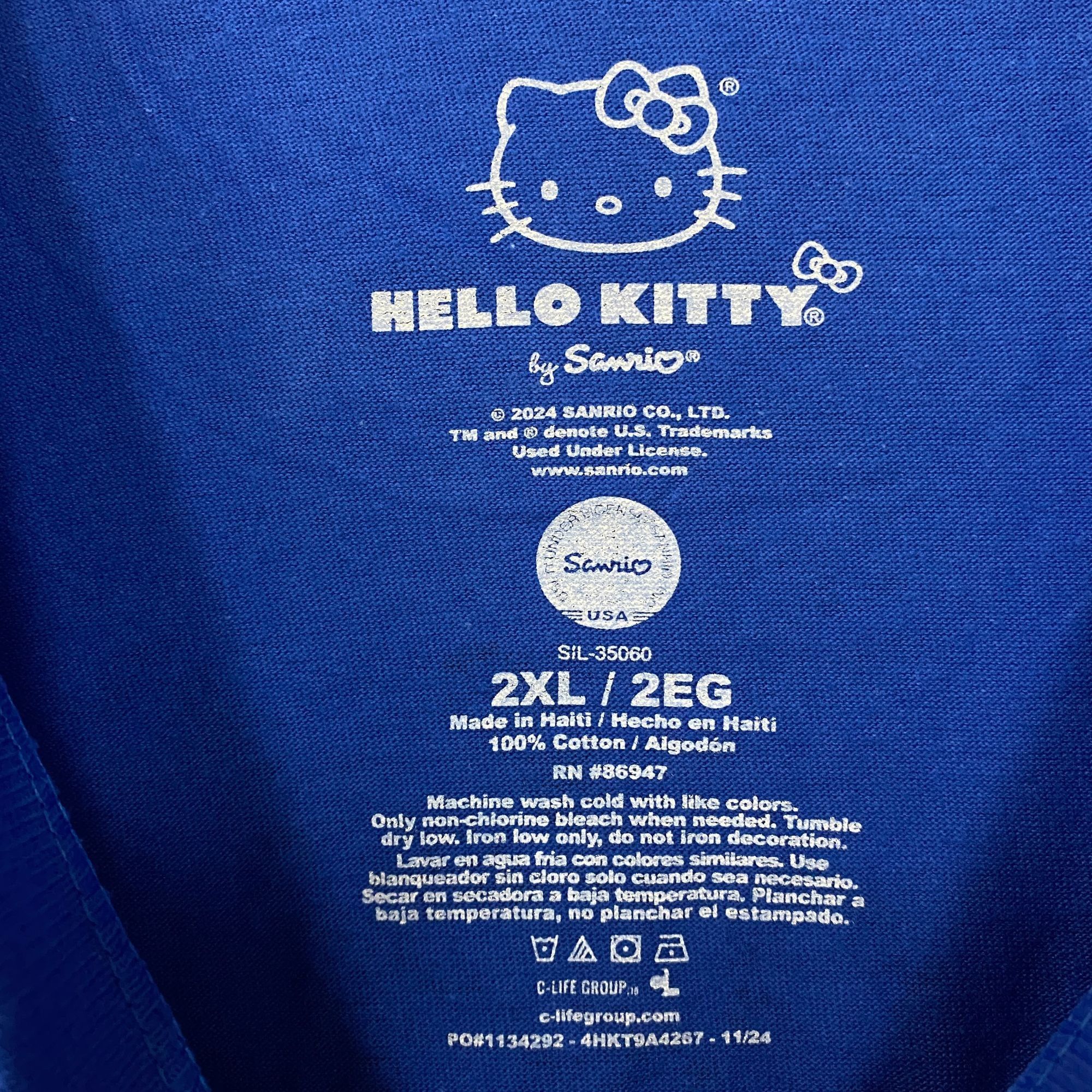 Other Sanrio Hello Kitty Brooklyn Cute Graphic T-Shirt 2XL Size US XXL / EU 58 / 5 - 5 Thumbnail
