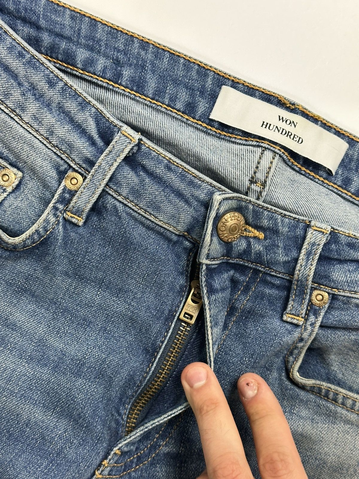 Won Hundred Won Hundred Jeans 31X32 Slim Y2K Size US 31 - 16 Thumbnail