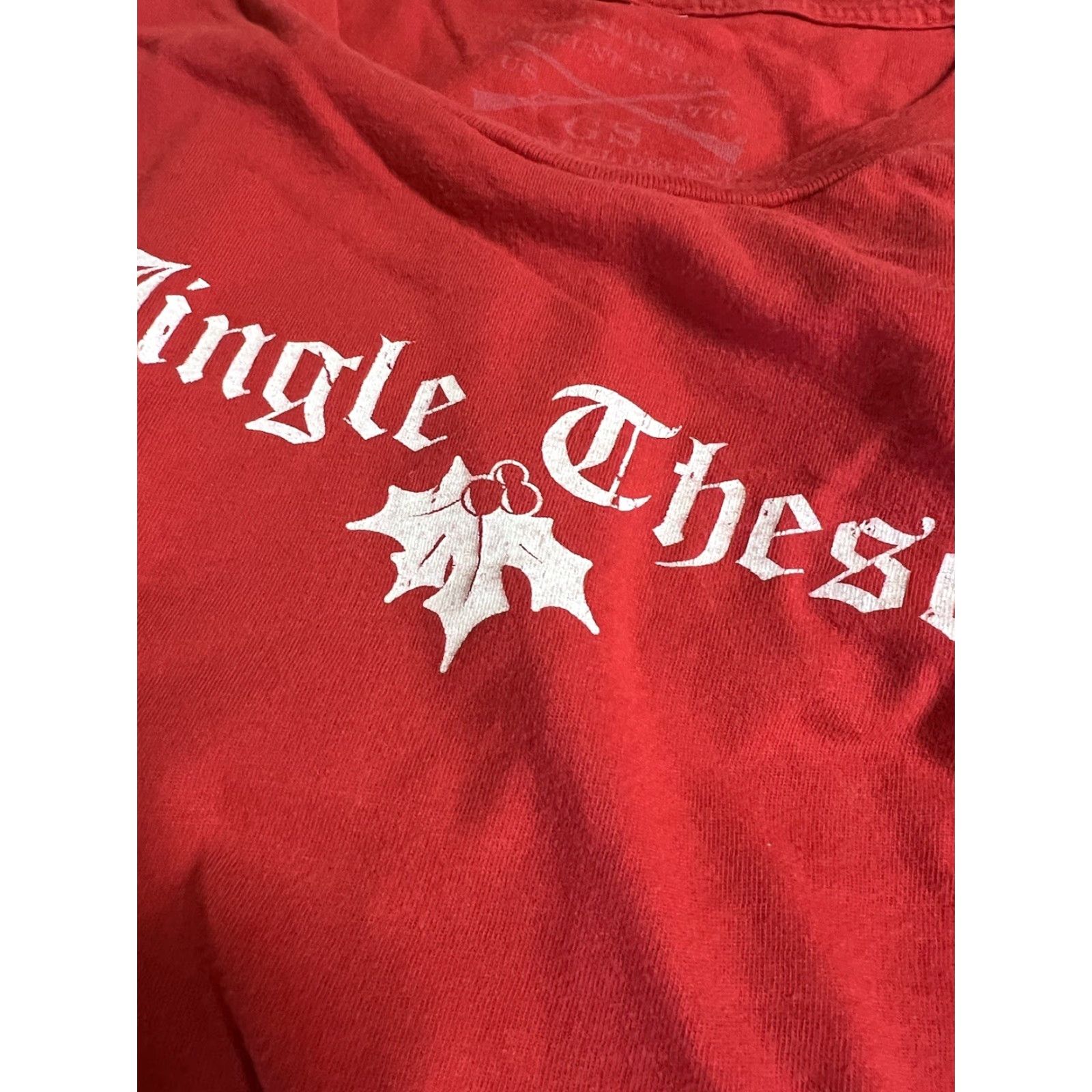 Vintage Grunt Style T-Shirt Unisex Adults 2XL Red Grip Jingle These Cotton Jersey Crew Neck Short Sleeve Military Graphic Print Vintage No Size US XXL / EU 58 / 5 - 4 Thumbnail