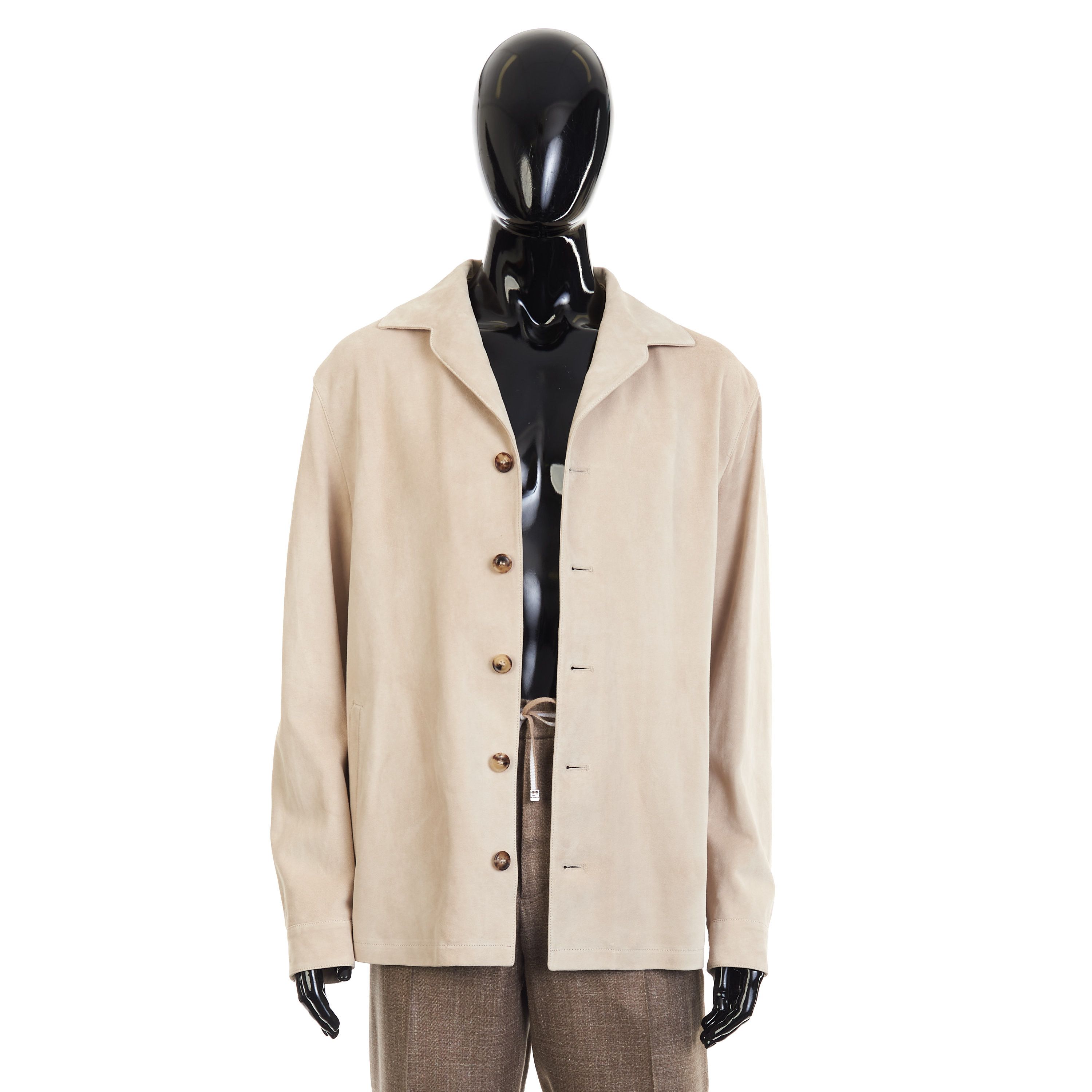 Other Brett Johnson Sand Brown Suede Overshirt Jacket Size US S / EU 44-46 / 1 - 3 Thumbnail