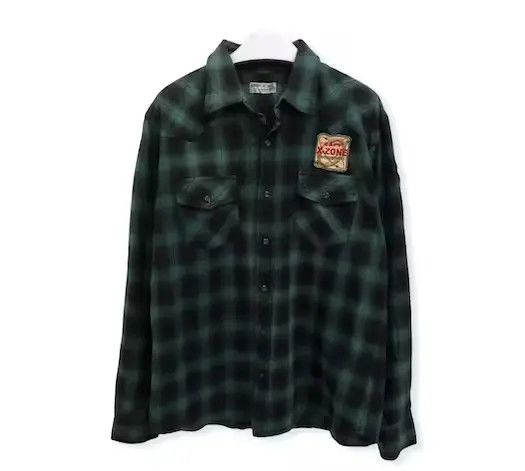 Japanese Brand Vache Plaid Tartan Flannel Shirt 👕