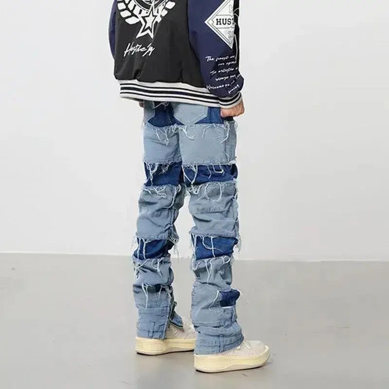 Japanese Brand Grunge Clothes Y2K Streetwear Baggy Stacked Jeans Size US 30 / EU 46 - 3 Thumbnail