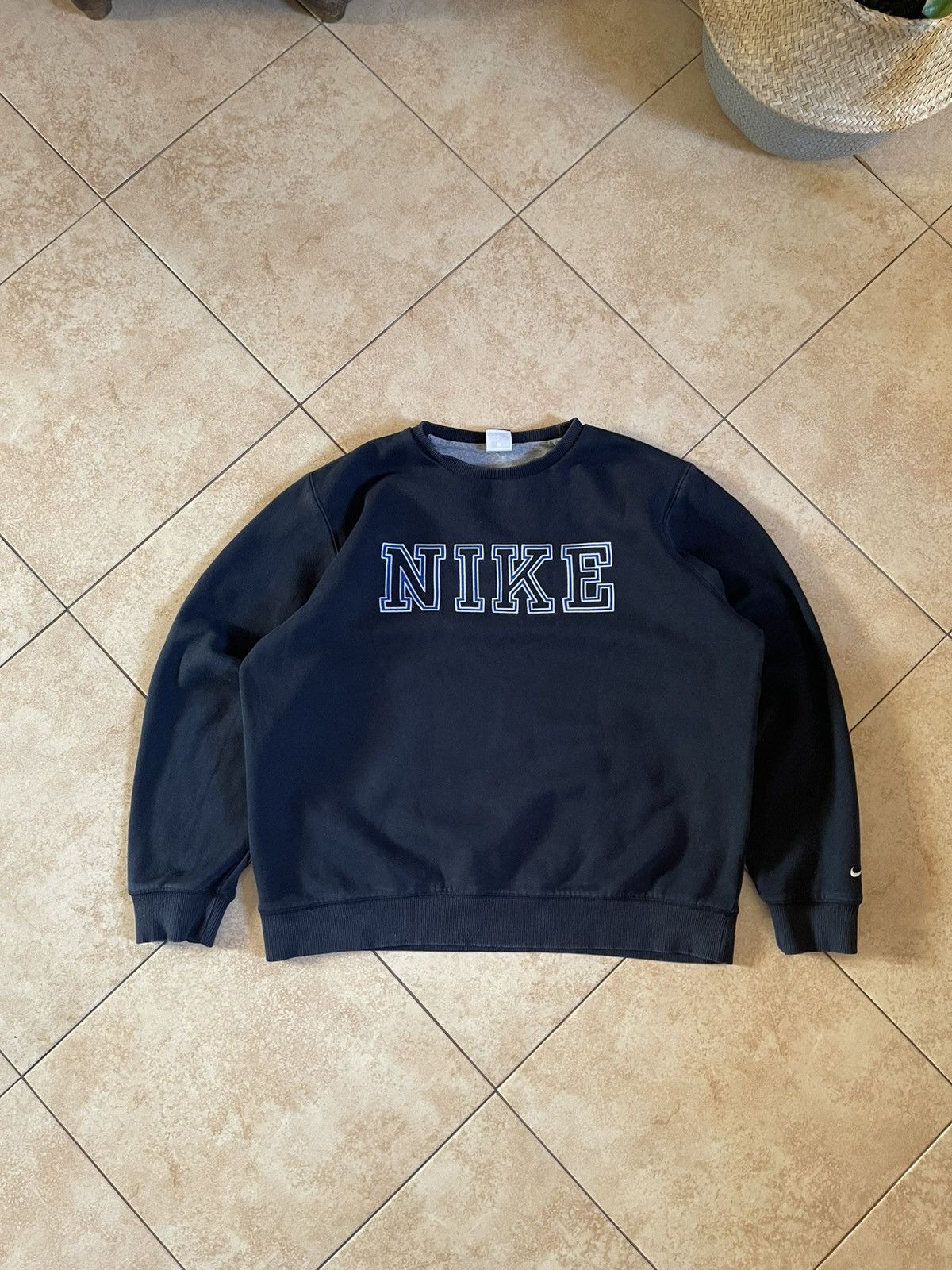 Nike × Vintage Vintage Nike Crewneck Spellout Big Logo Size US XL / EU 56 / 4 - 1 Thumbnail