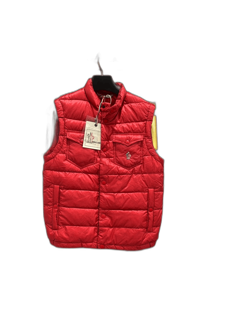 Moncler Moncler Red Down Vest with Minor Defects Size US S / EU 44-46 / 1 - 1 Thumbnail