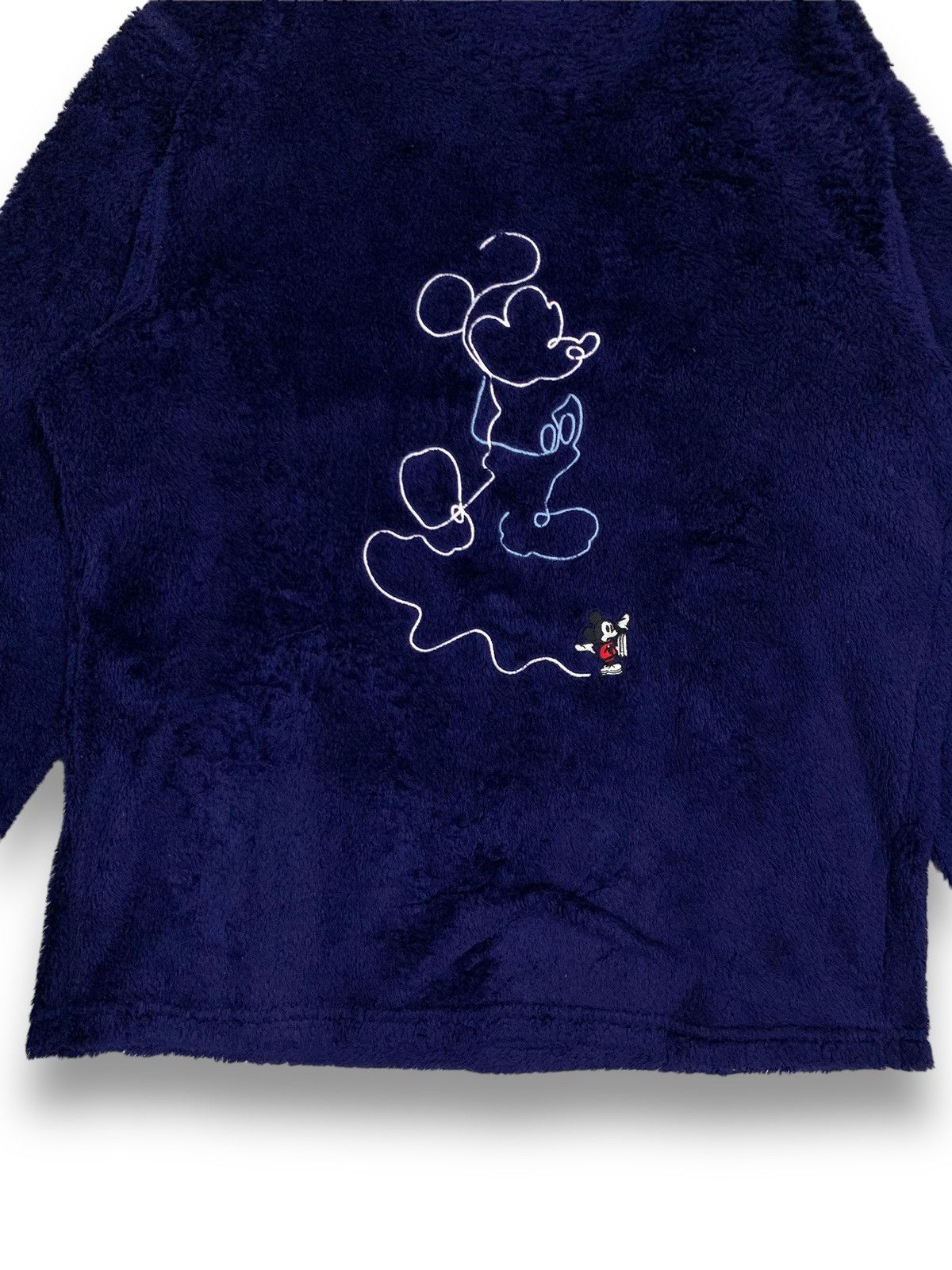 Mickey Mouse Vintage Y2K Uniqlo x Disney Mickey Mouse Embroidered Fleece Size US L / EU 52-54 / 3 - 6 Thumbnail
