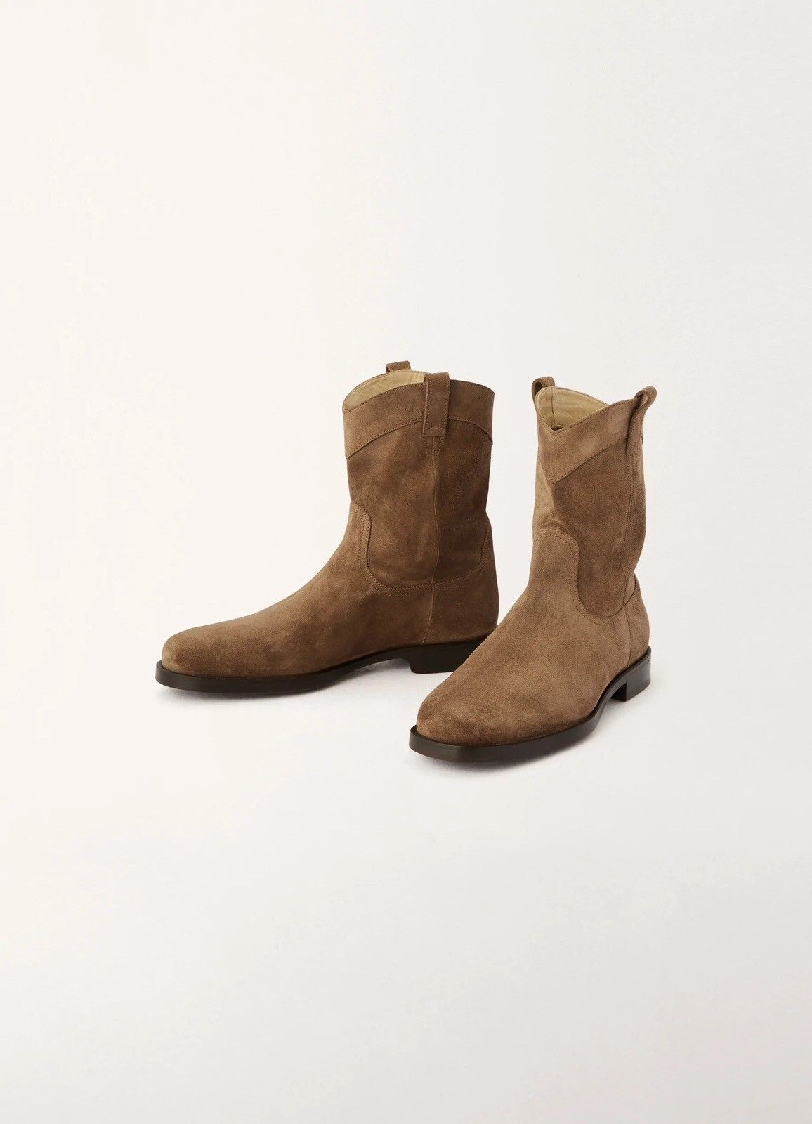 Lemaire Western Boots in Otter Suede | Grailed
