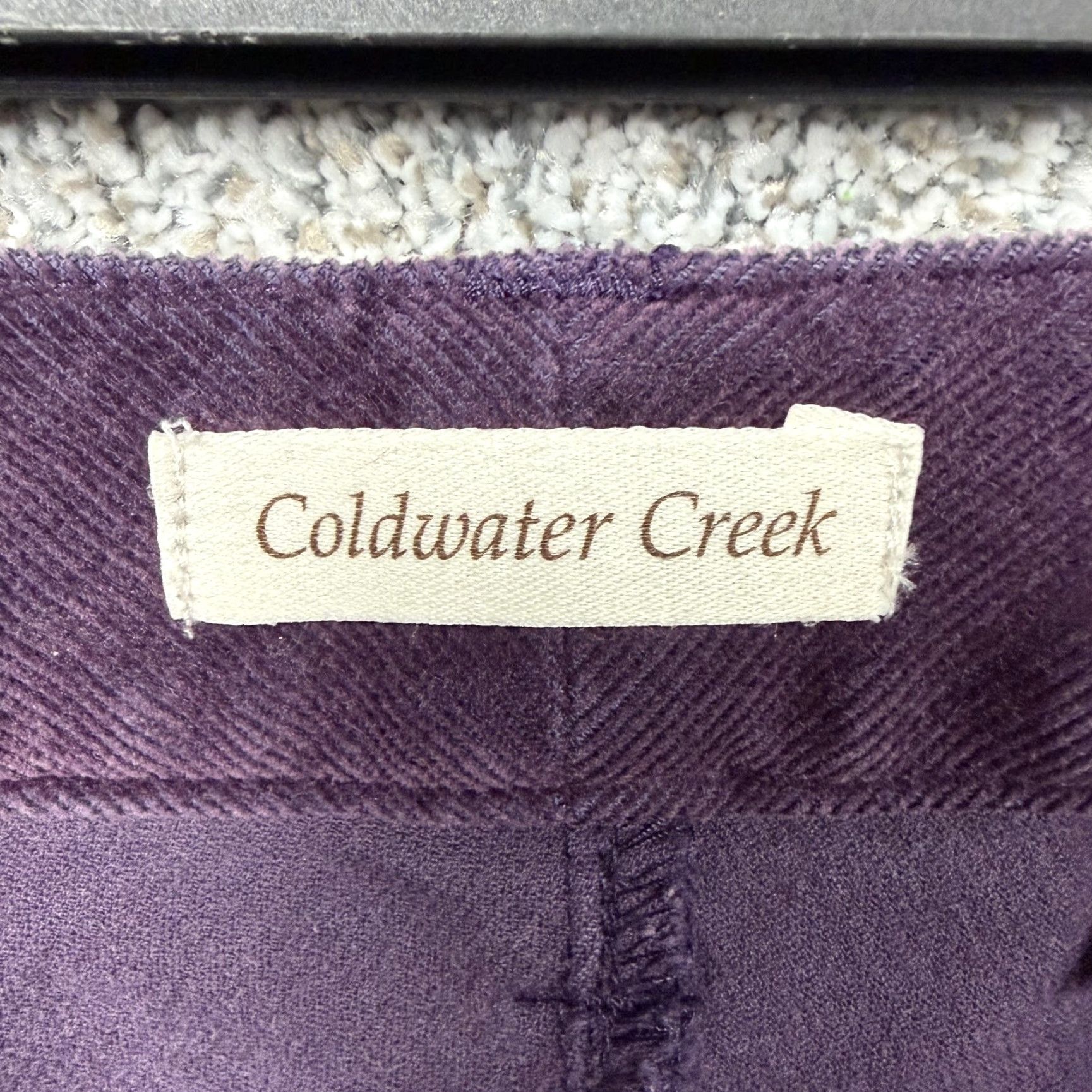 Coldwater Creek Coldwater Creek Pants P6 Petite Purple Corduroy Straight Leg Ankle Stretch Size 28" / US 6 / IT 42 - 7 Thumbnail