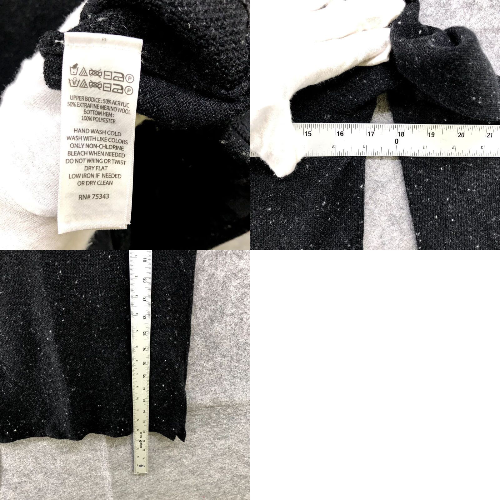 Vintage ARTISAN NY WOMEN SWEATER POLYESTER LONG BLACK S GATHER Size S / US 4 / IT 40 - 8 Thumbnail
