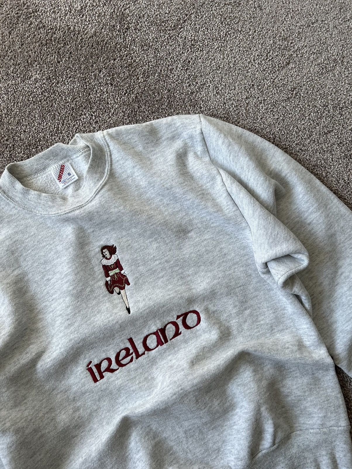 Jerzees × Vintage Vintage 90s Ireland Sweater Size US S / EU 44-46 / 1 - 2 Thumbnail