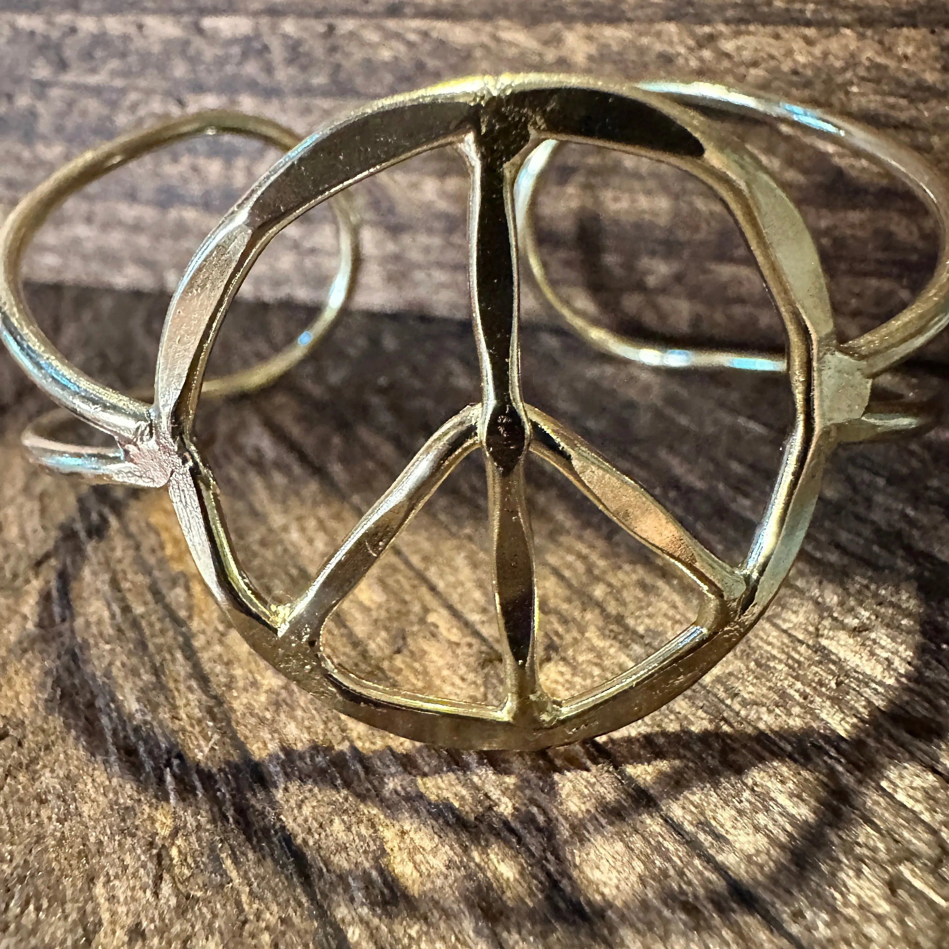 Other Handmade Artesian Hippie Wide Cuff Bracelet Bangle, Gold Pla Size ONE SIZE - 3 Thumbnail