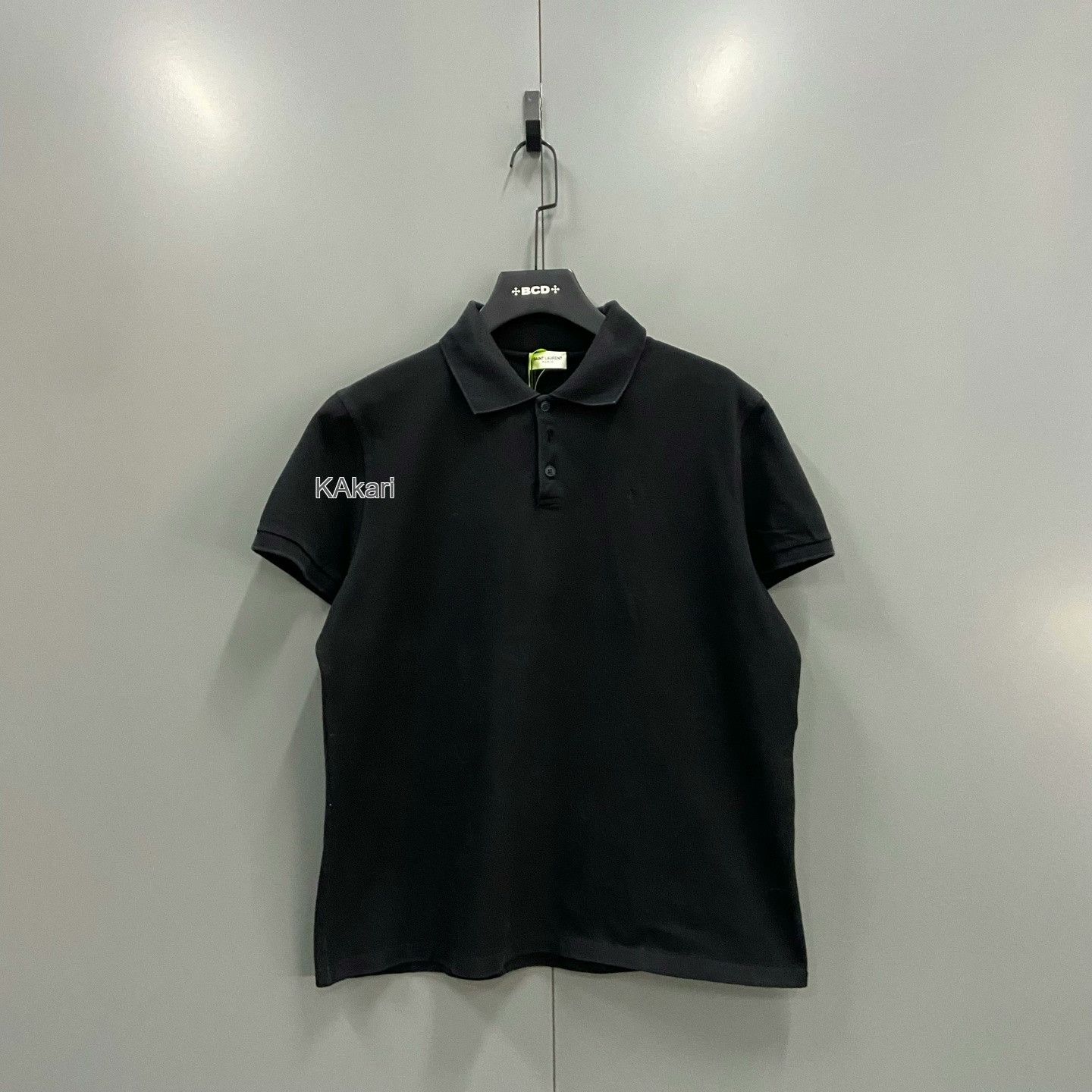 Saint Laurent Paris Saint Laurent Chest Logo Embroidered Tee Size US XL / EU 56 / 4 - 1 Thumbnail
