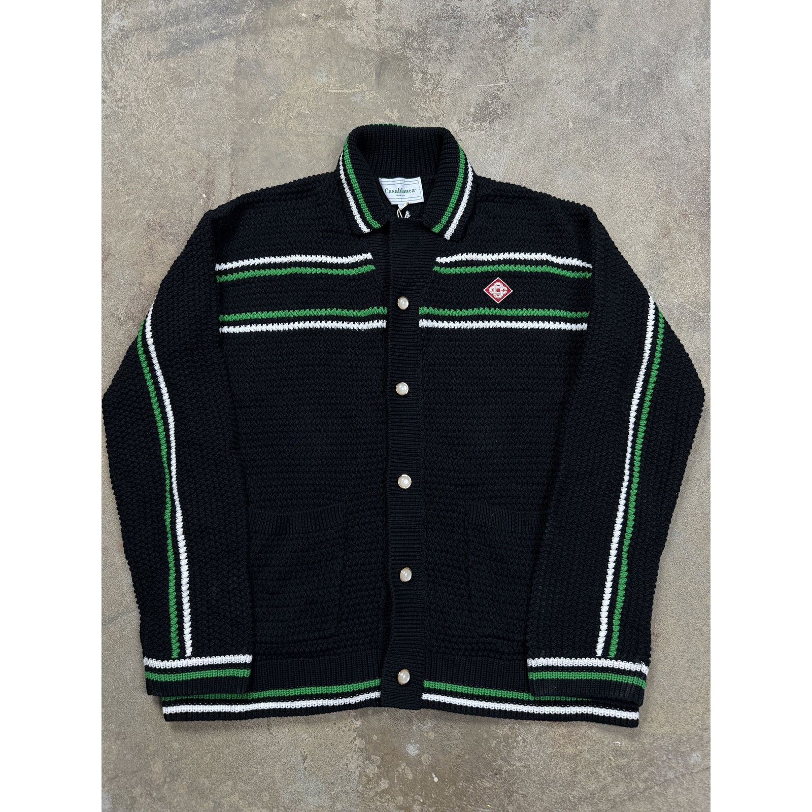 Casablanca Crochet Tennis Shacket Black New XXL With Tags