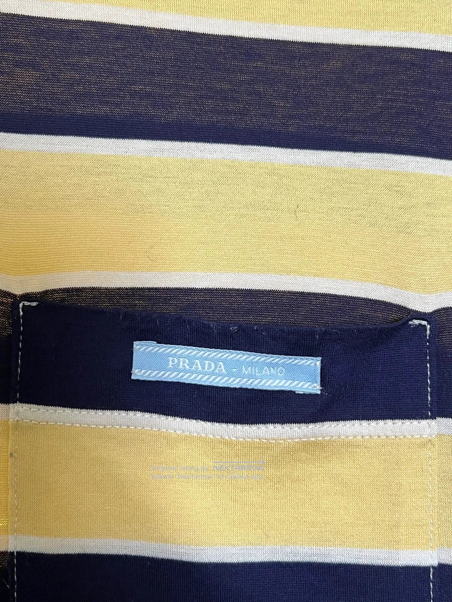 Prada Prada Striped Short Sleeve Shirt 38 NWT Size XS / US 0-2 / IT 36-38 - 3 Thumbnail