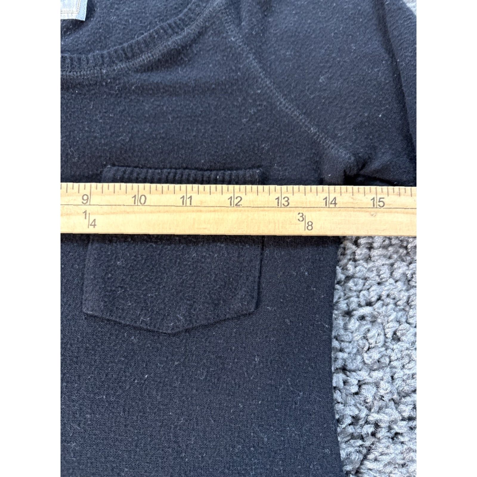 Abercrombie & Fitch VINTAGE Abercrombie & Fitch Henley Shirt Womens S Black Long Sleeve BellaSwan Size S / US 4 / IT 40 - 2 Thumbnail