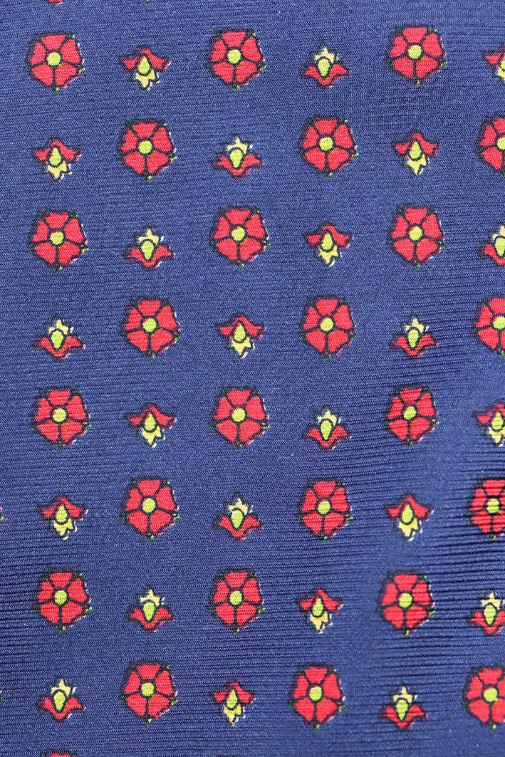 pandora Vintage Pandora Silk Tie – Red Floral Pattern Size ONE SIZE - 6 Thumbnail