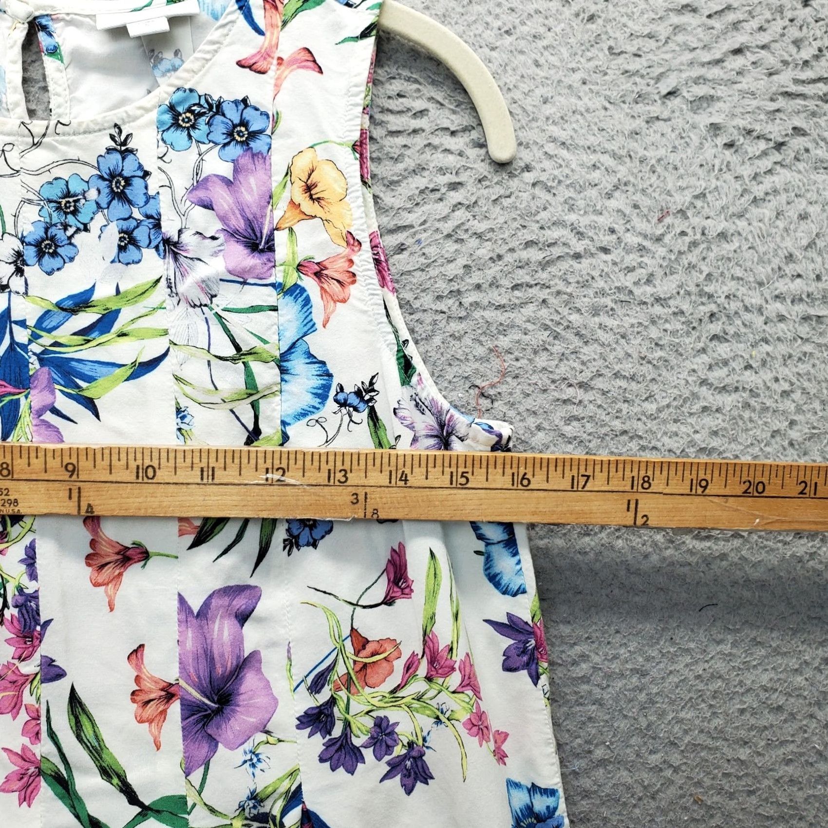 J. Jill J. Jill Sheath Dress Womens Size S Mult Floral Rayon Pleated Crew Neck Sleeveless Midi Casual Party/Cocktail Size S / US 4 / IT 40 - 3 Thumbnail