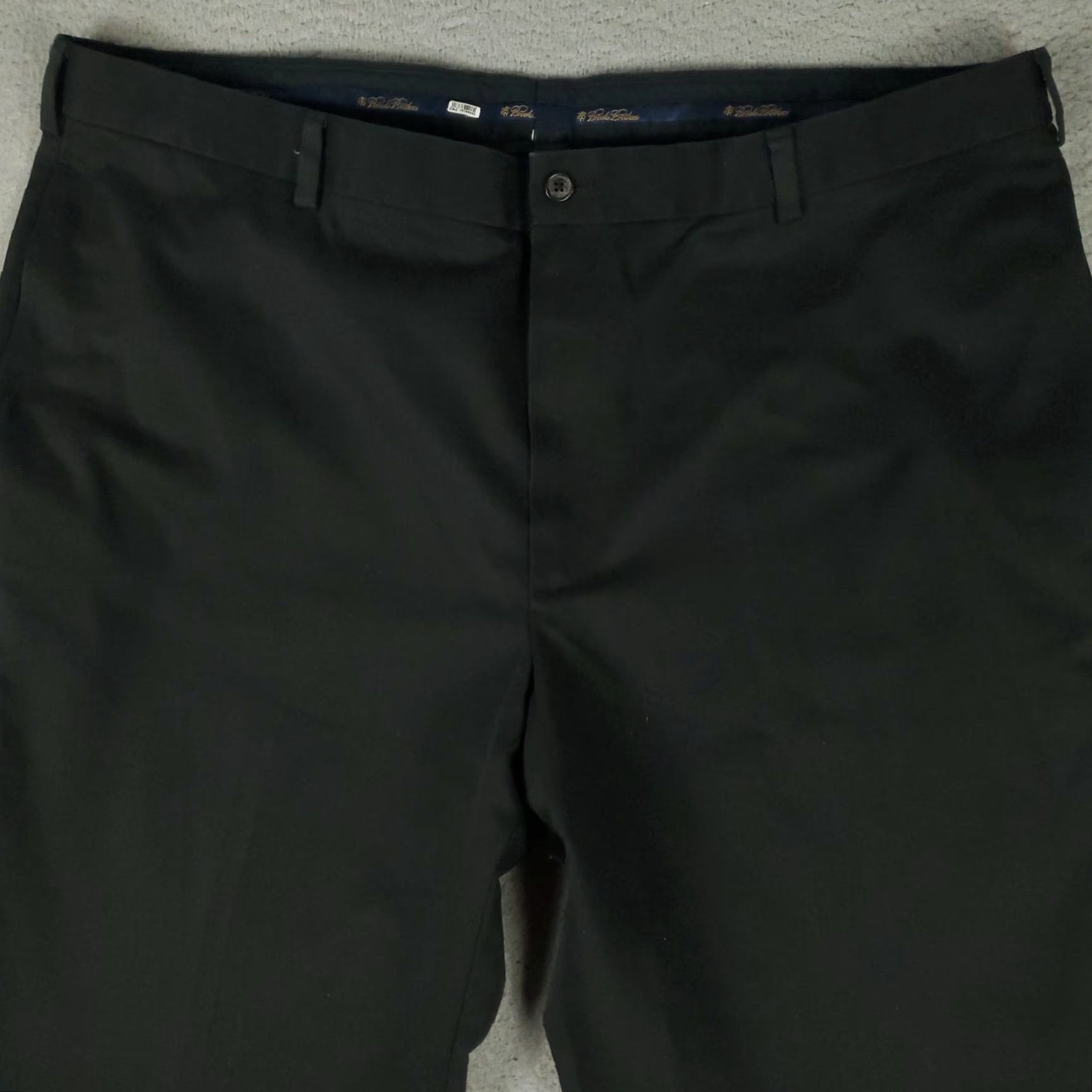 Brooks Brothers VINTAGE Brooks Brothers Mens Pants Size 42x28.5 Black Chino Flat Front Business Casual Formal Size US 42 / EU 58 - 2 Thumbnail