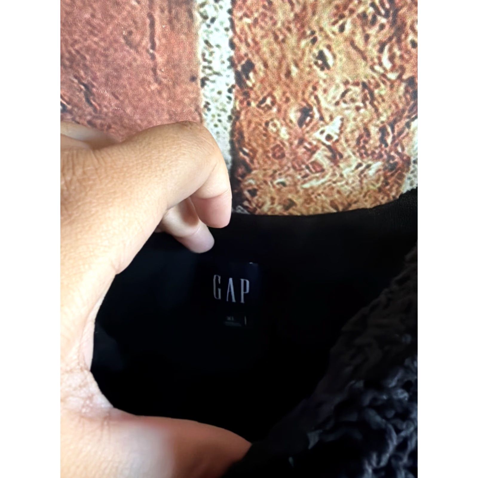 Gap VINTAGE GAP Women's Black Dress XL Crochet Top A-Line Sleeveless Size XL / US 12-14 / IT 48-50 - 2 Thumbnail