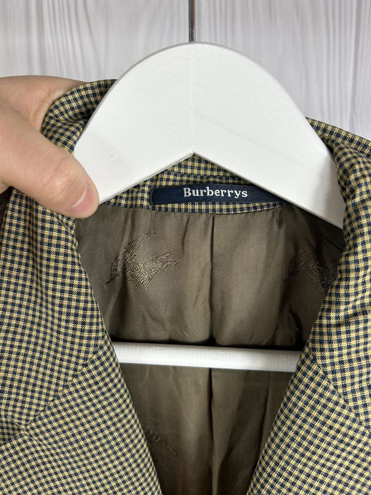 Burberry Vintage Burberrys Check Blazer Jacket Size 56 Made Germany Size 46R - 8 Thumbnail