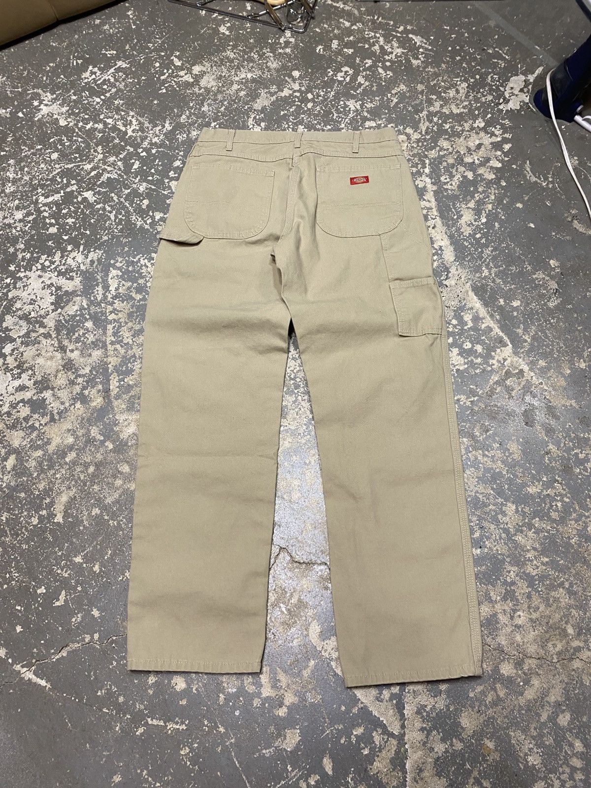 Carhartt × Dickies × Vintage Vintage Dickies Tan Cream Carpenter Baggy Fit Pants Size US 35 - 10 Thumbnail