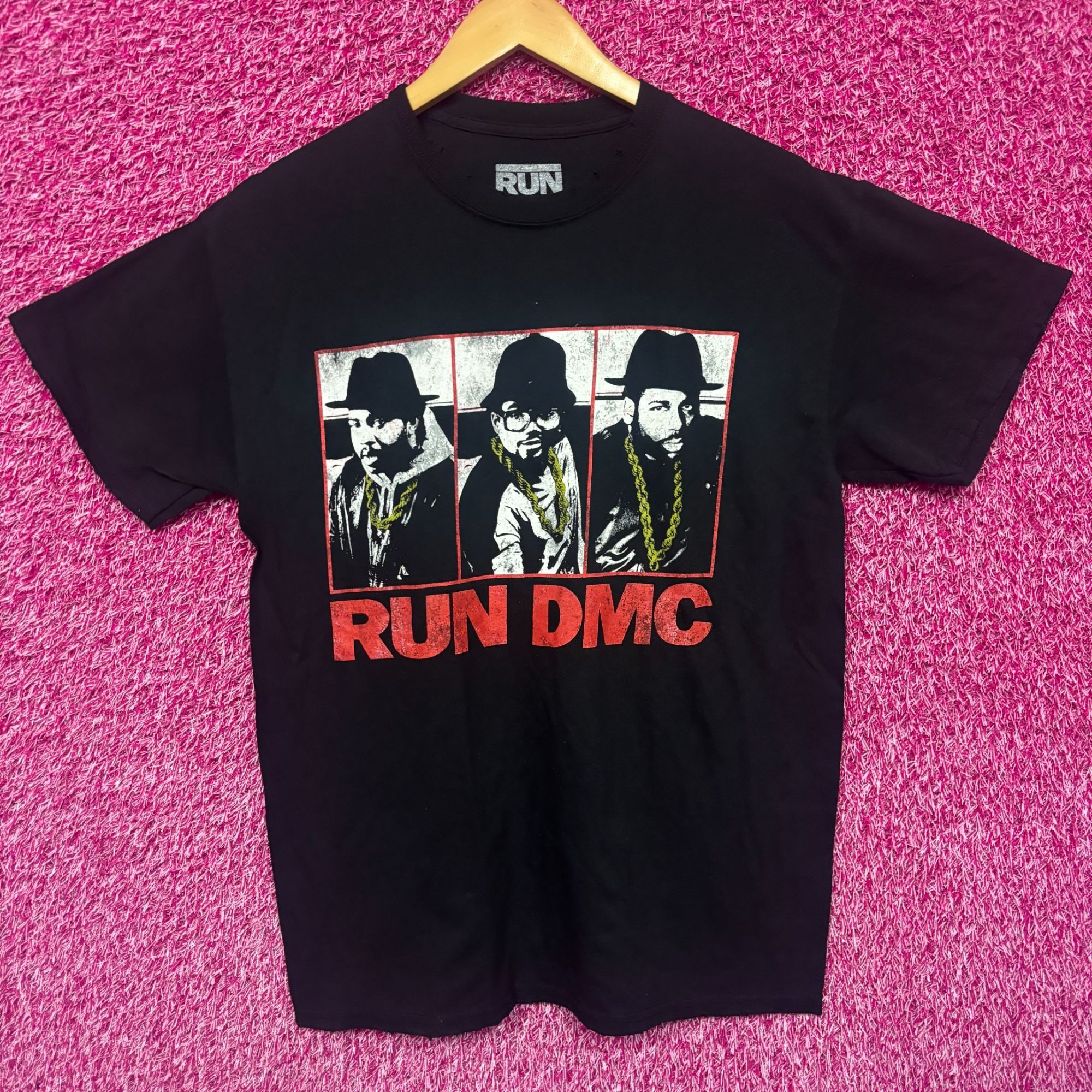 RUN DMC Run DMC Gold Donkey Ropes Raising Hell Distressed Rap Tee S Size US S / EU 44-46 / 1 - 1 Thumbnail